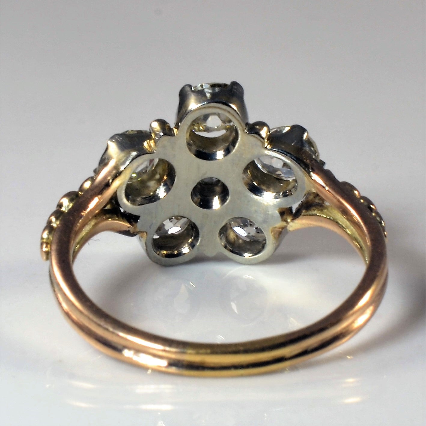 Early Victorian Diamond Cluster Ring | 1.35ctw | SZ 7 |