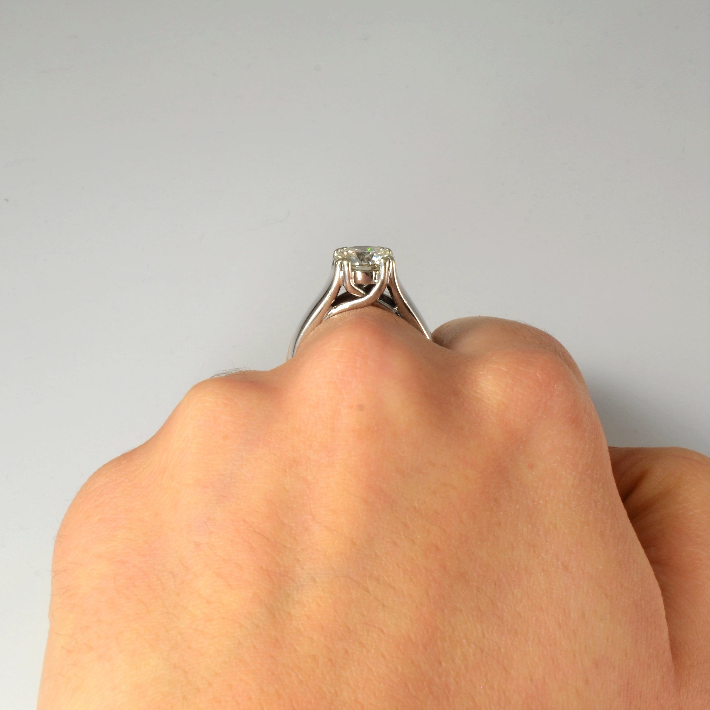 Criss Cross Gallery Solitaire Engagement Ring | 2.01ct | SZ 6 |
