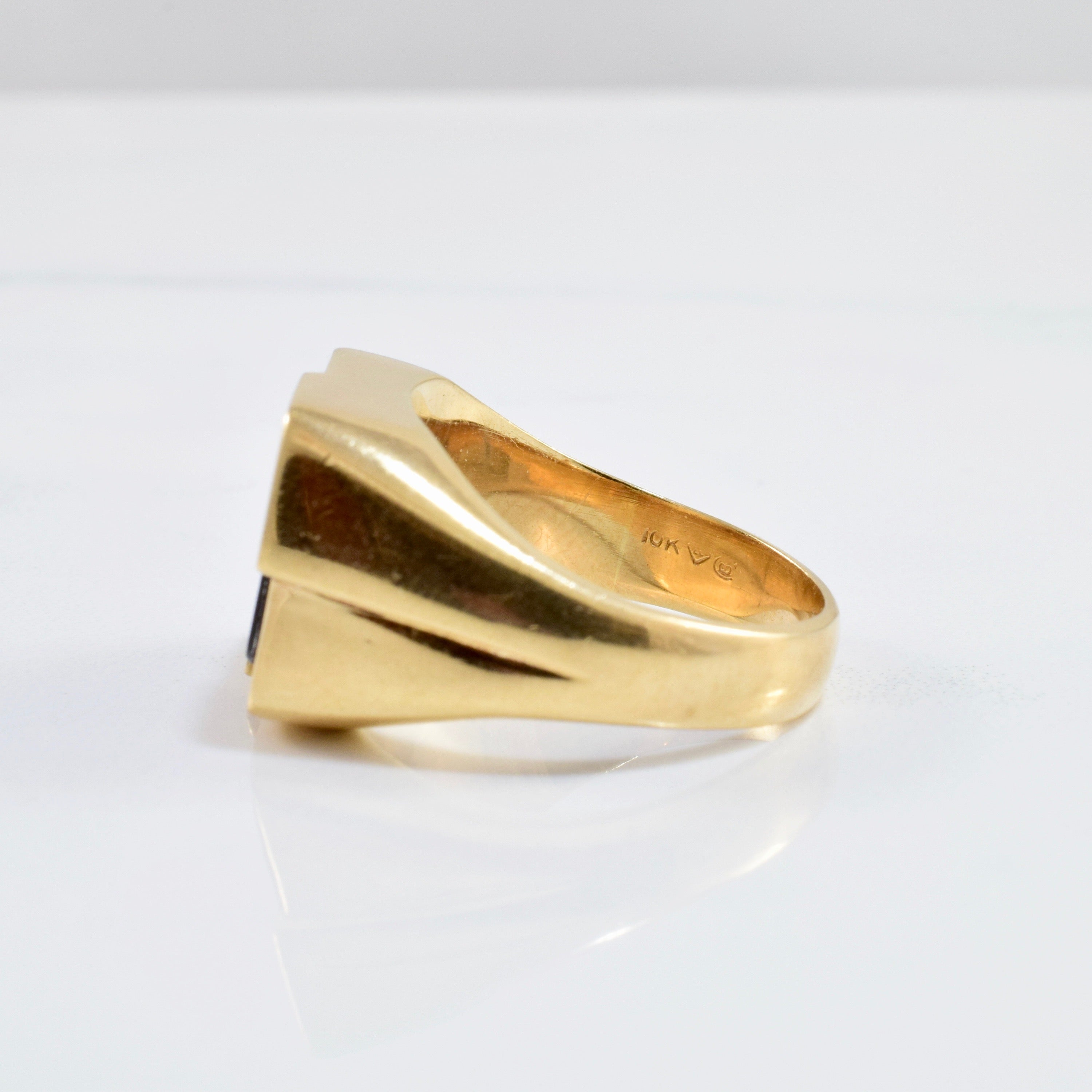 Bague en onyx noir | Taille 10,75 |