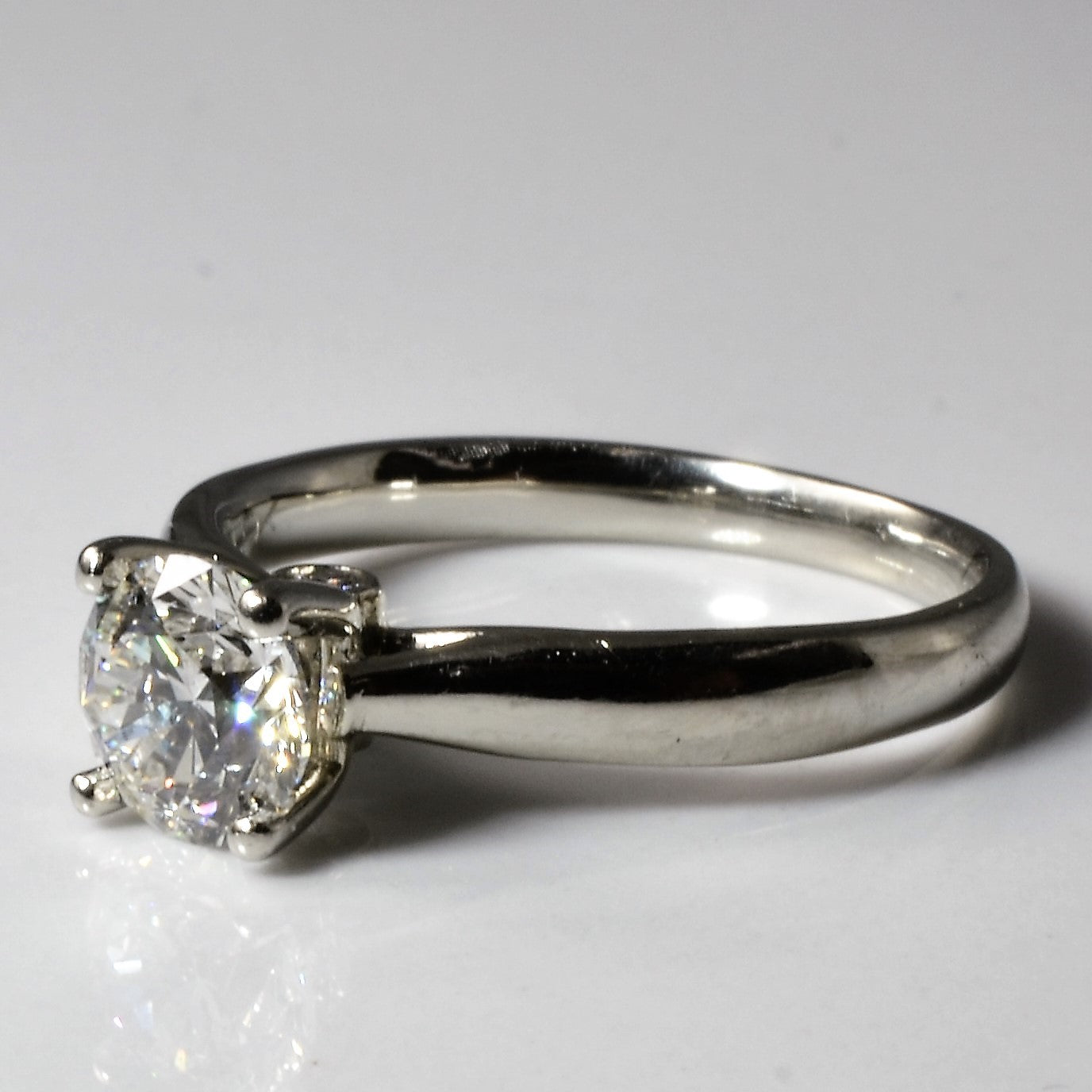 White Gold Hidden Detail Engagement Ring | 1.01ct | SZ 6 |
