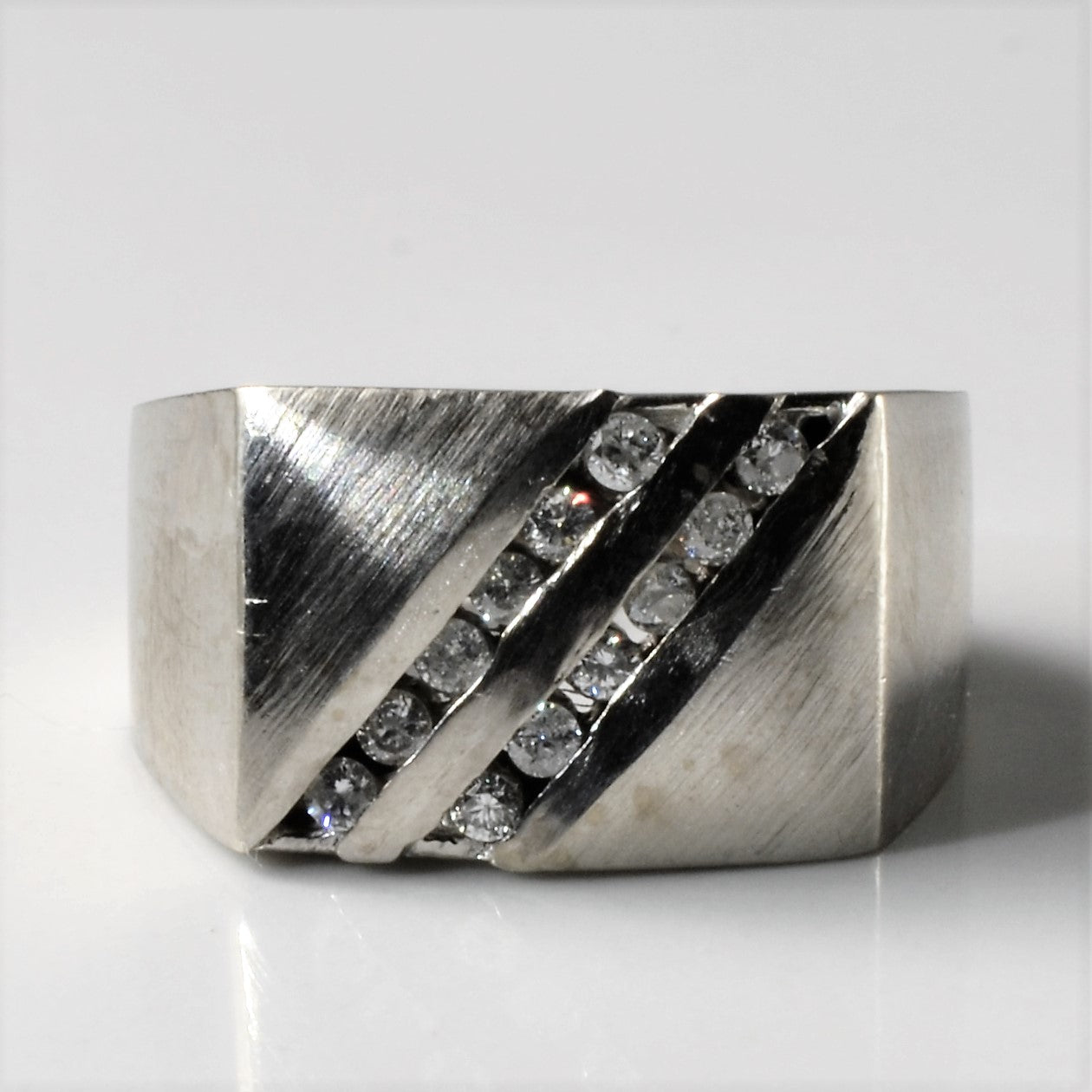 Double Row Channel Diamond Ring | 0.18ctw | SZ 5.75 |