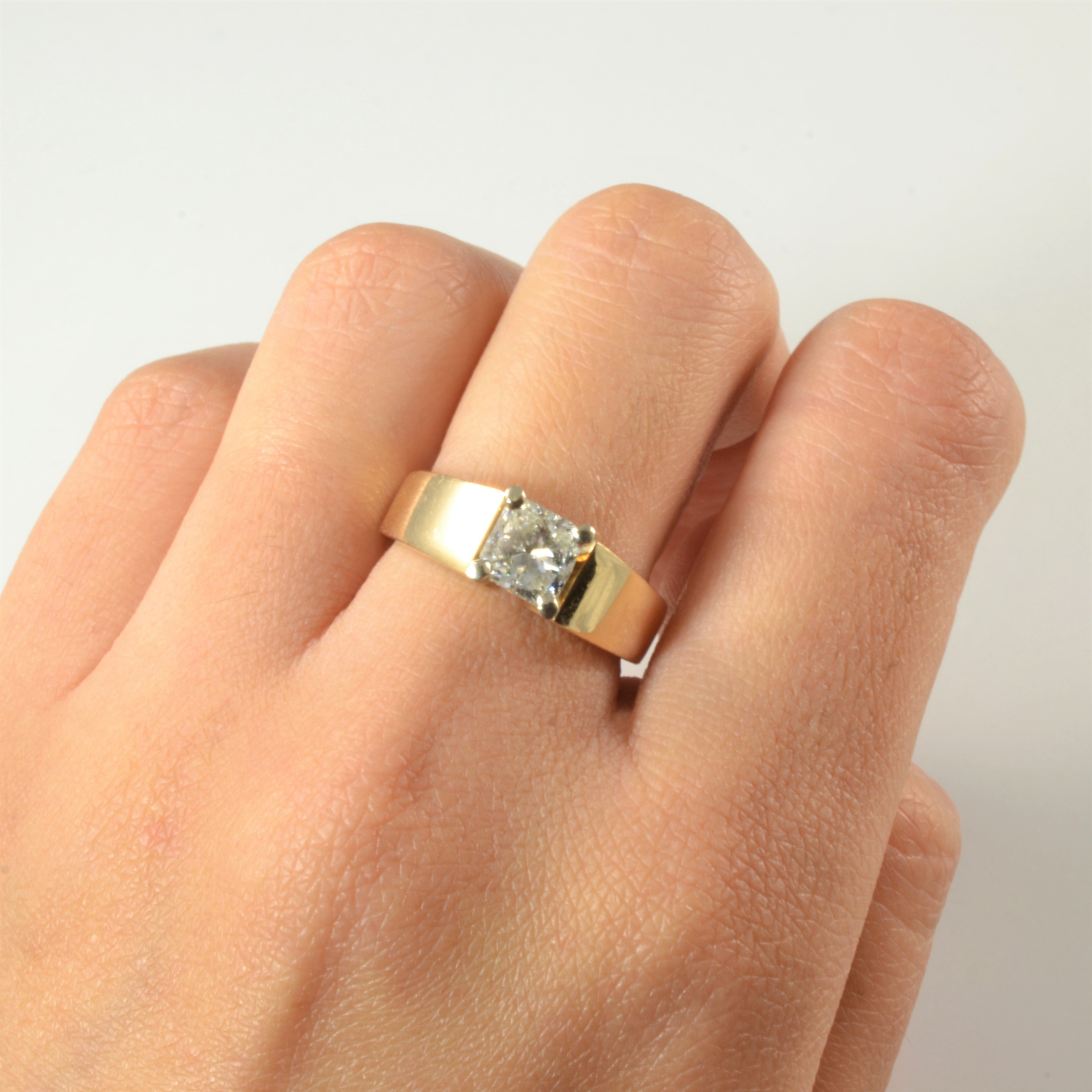 Solitaire Princess Cut Diamond Engagement Ring | 1.06ct | SZ 7 |