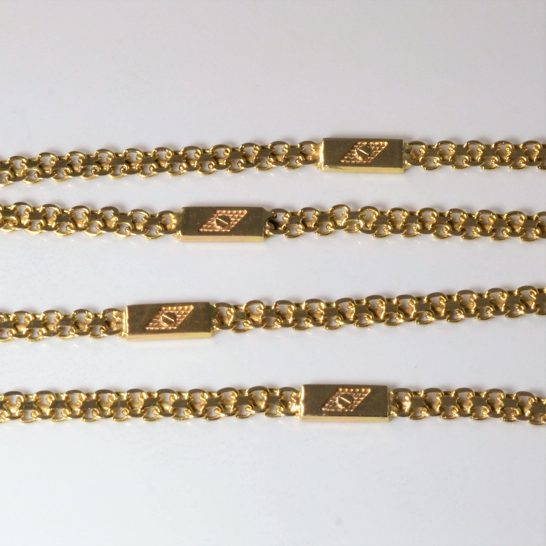 14k Yellow Gold Fancy Bismarck Chain | 24" |