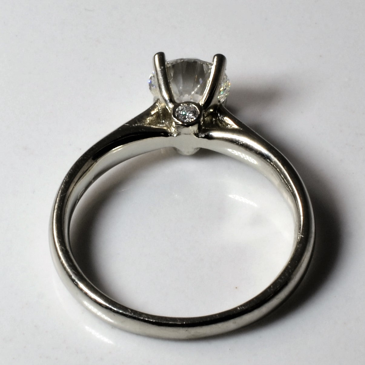 White Gold Hidden Detail Engagement Ring | 1.01ct | SZ 6 |
