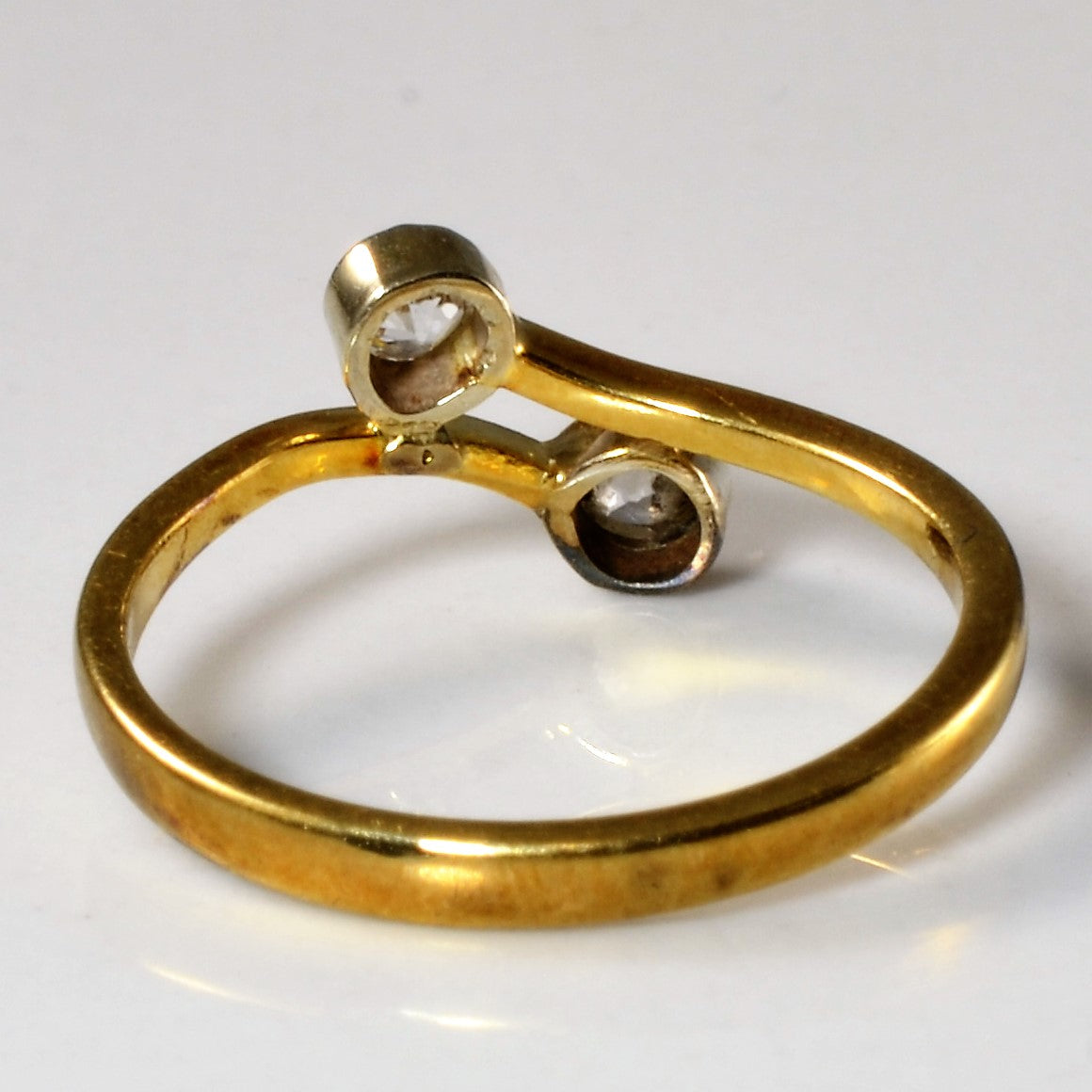 Old Mine Diamond Toi et Moi Ring | 0.16ctw | SZ 3.5 |