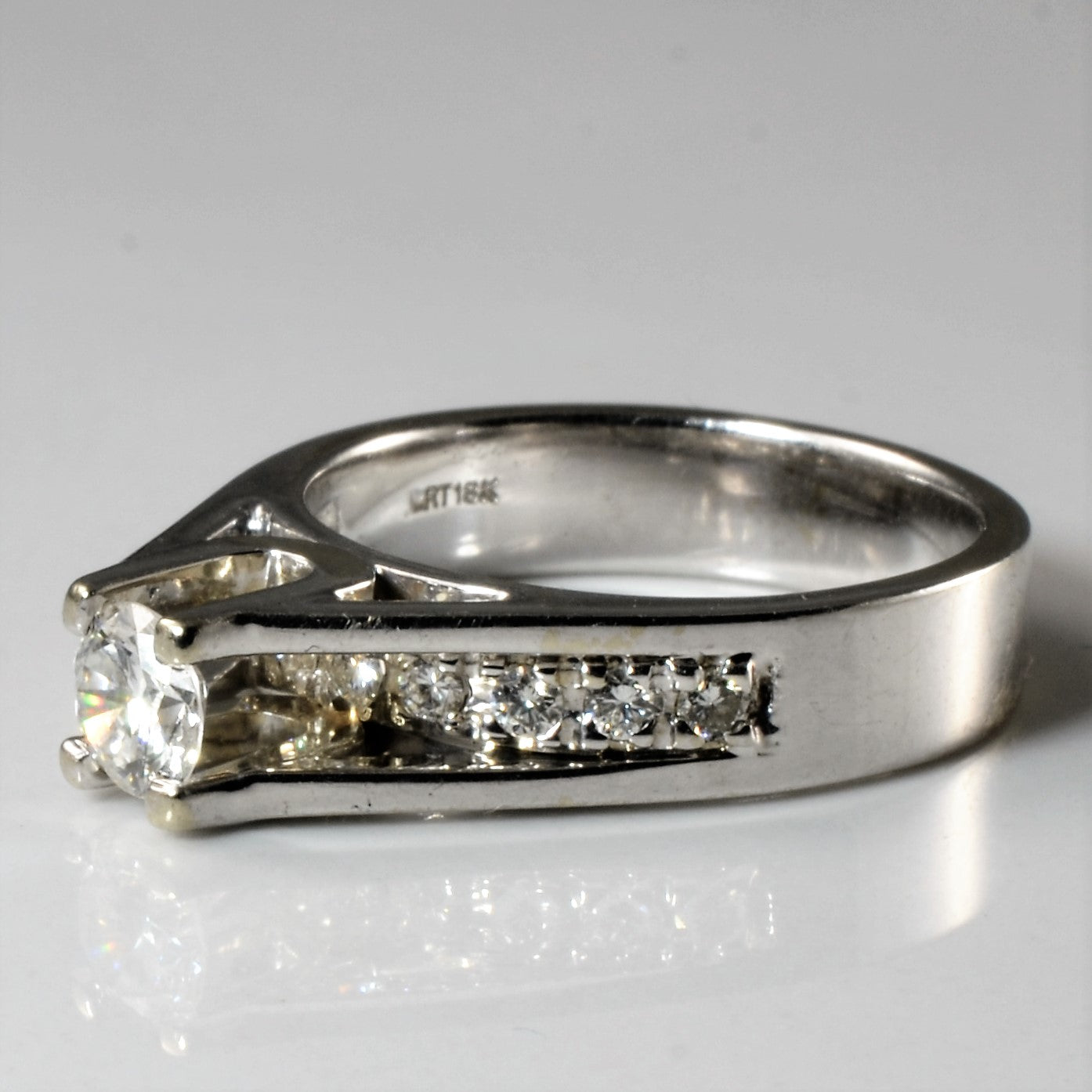 High Set Diamond Engagement Ring | 0.78ctw | SZ 7 |