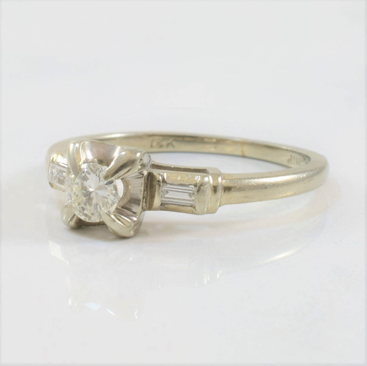 Courtship' Early 1930s Three Stone Engagement Ring | 0.25ctw | SZ 6.25 |