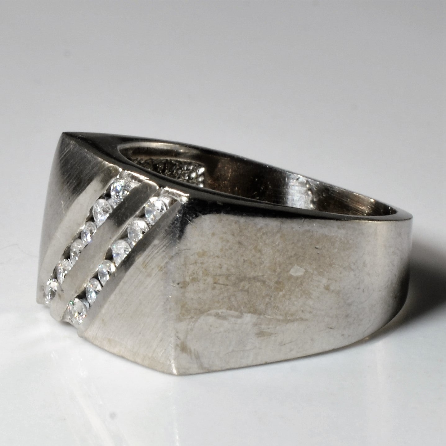 Double Row Channel Diamond Ring | 0.18ctw | SZ 5.75 |