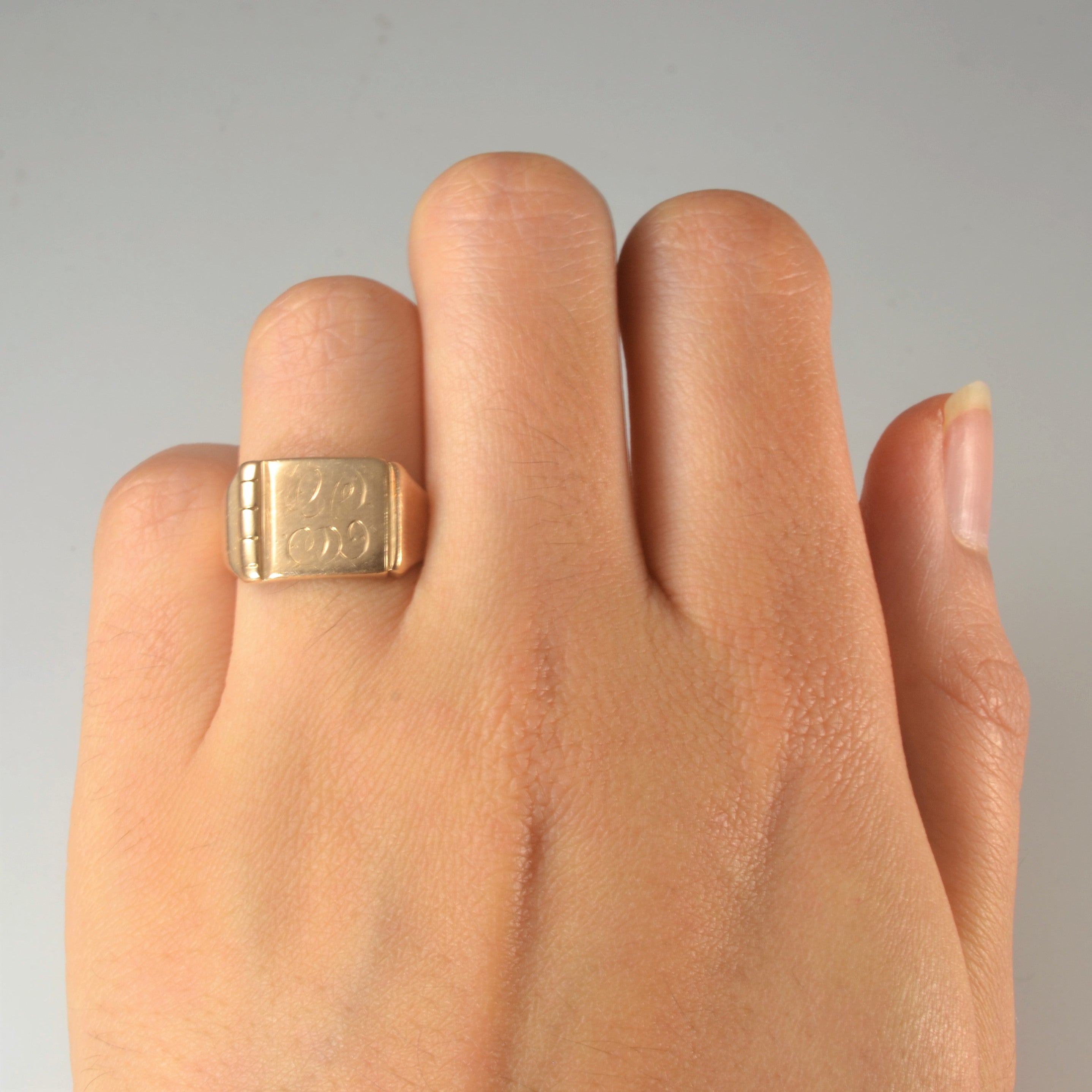 Initial 'GC' Signet Ring | SZ 5.75 |
