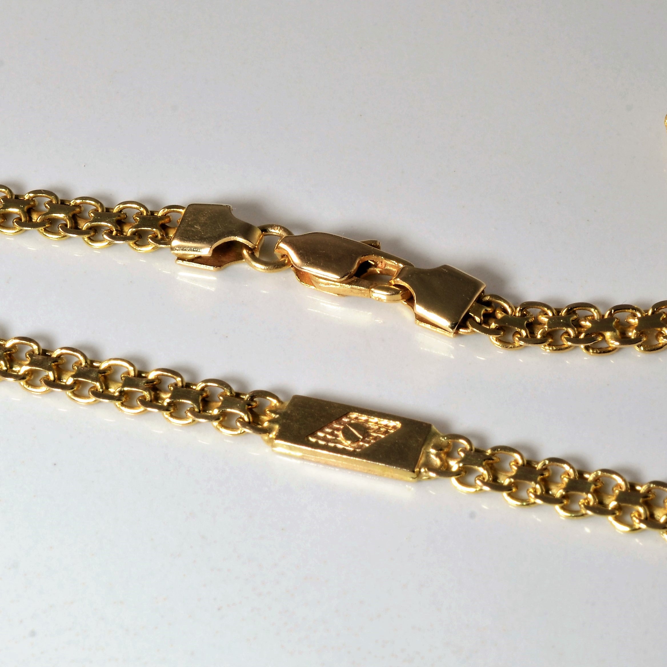 14k Yellow Gold Fancy Bismarck Chain | 24" |