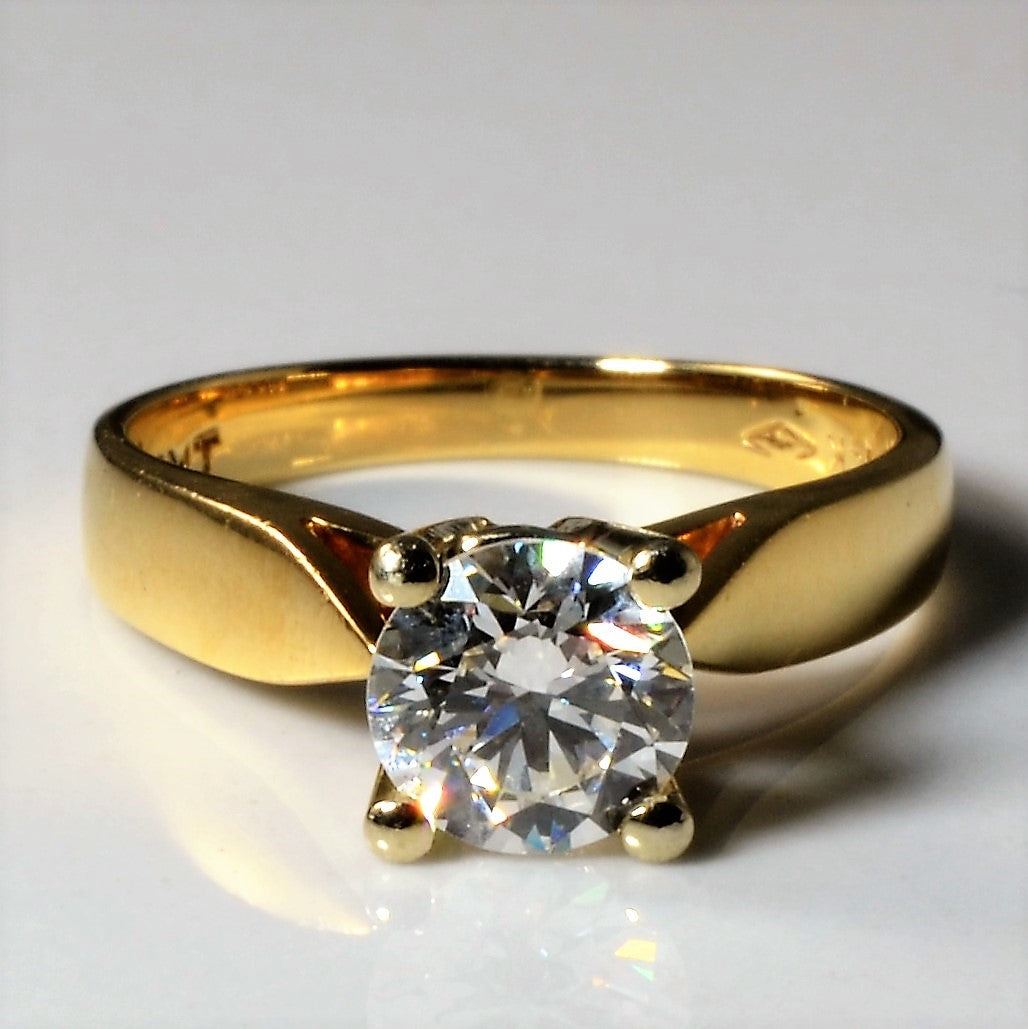 High Set Solitaire Diamond Engagement Ring | 0.76ct | SZ 4 |