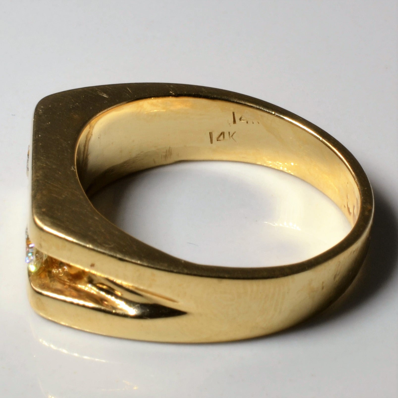 Tension Set Three Stone Diamond Ring | 0.60ctw | SZ 10.75 |