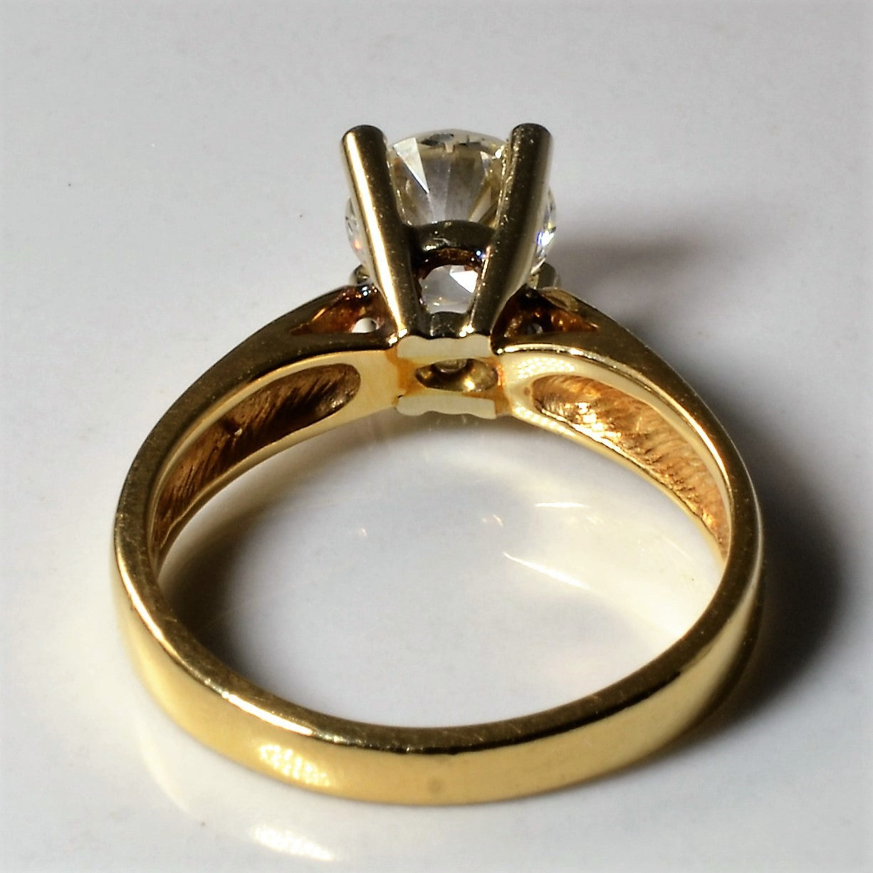 High Set Solitaire Diamond Engagement Ring | 0.76ct | SZ 4 |