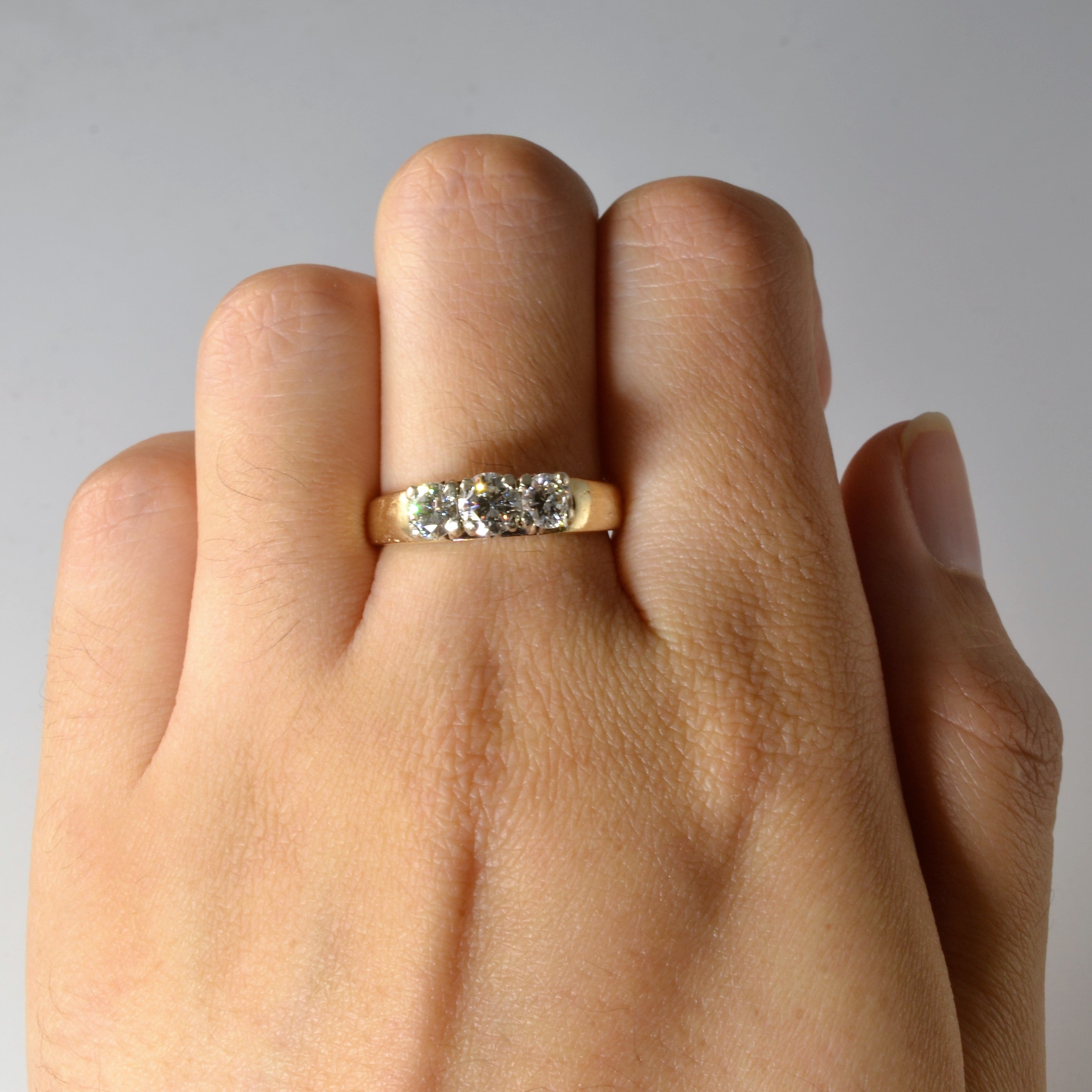 Three Stone Diamond Ring | 1.00ctw | SZ 7.75 |