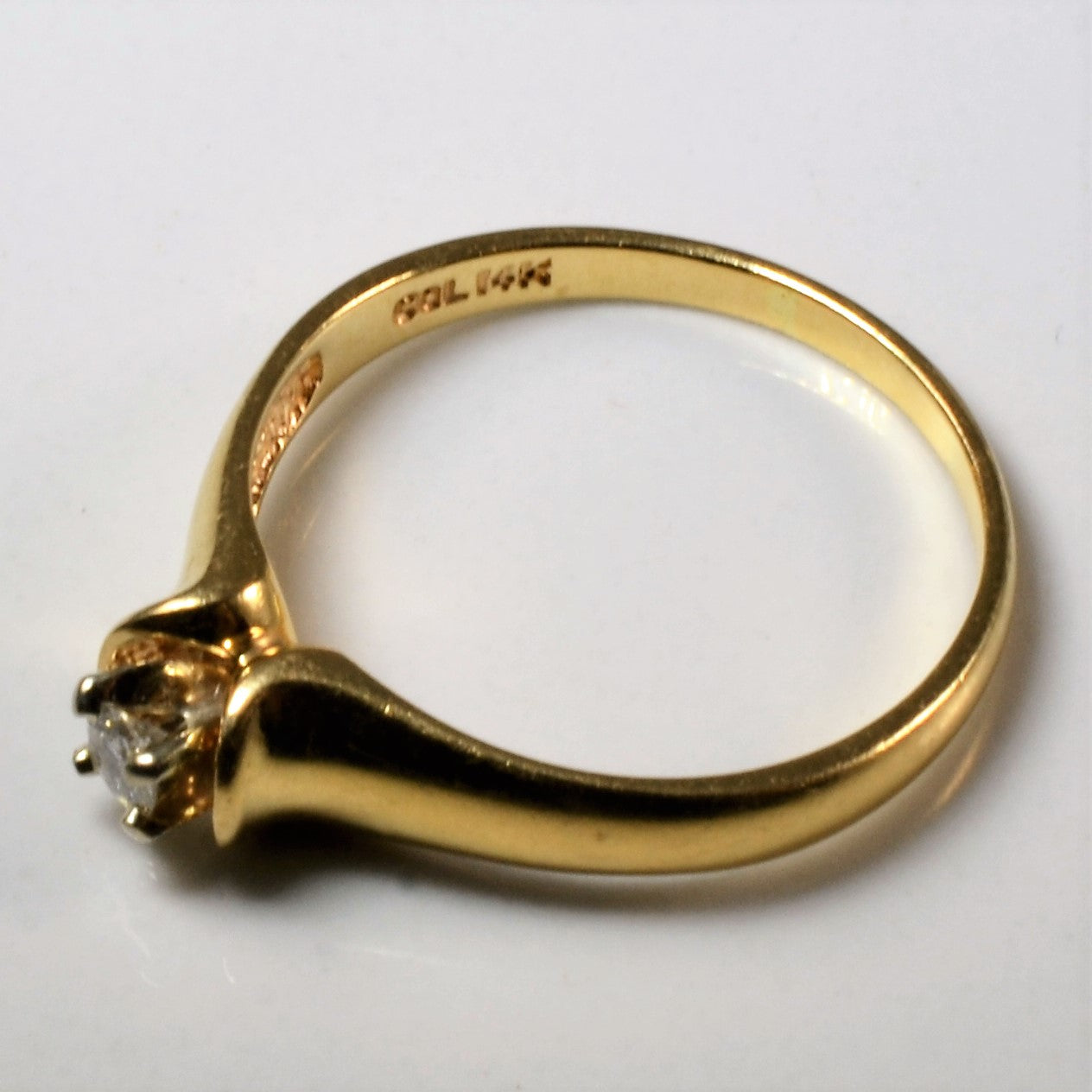 Solitaire Diamond Ring | 0.10ct | SZ 8.5 |
