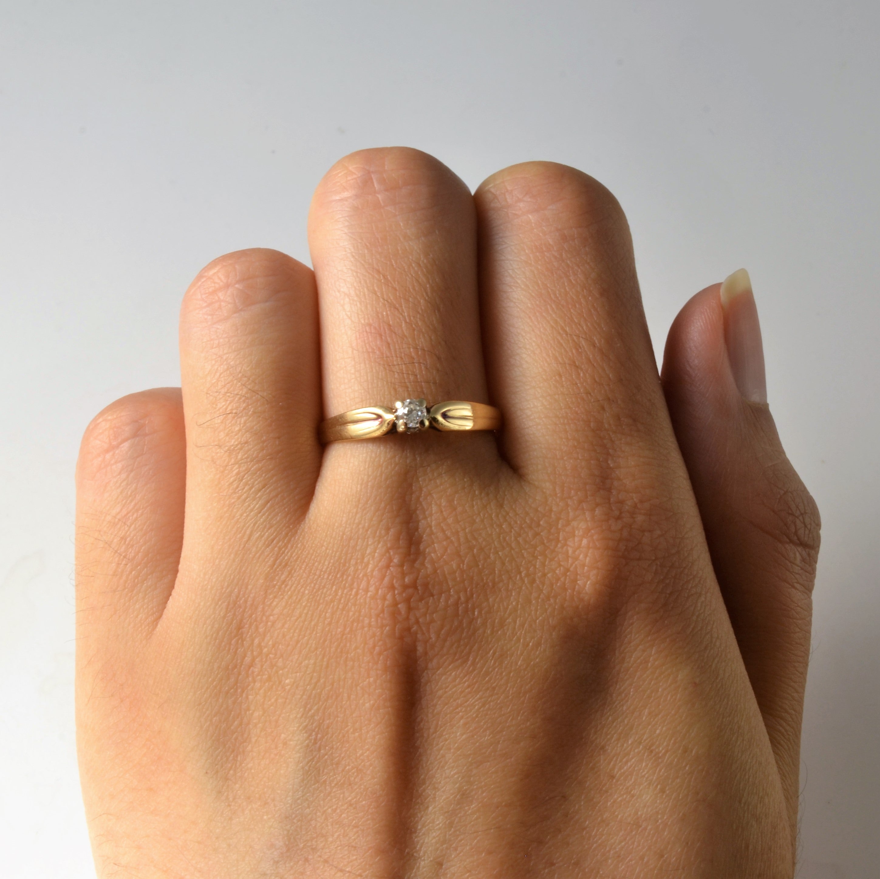 Solitaire Diamond Ring | 0.08ct | SZ 8.25 |