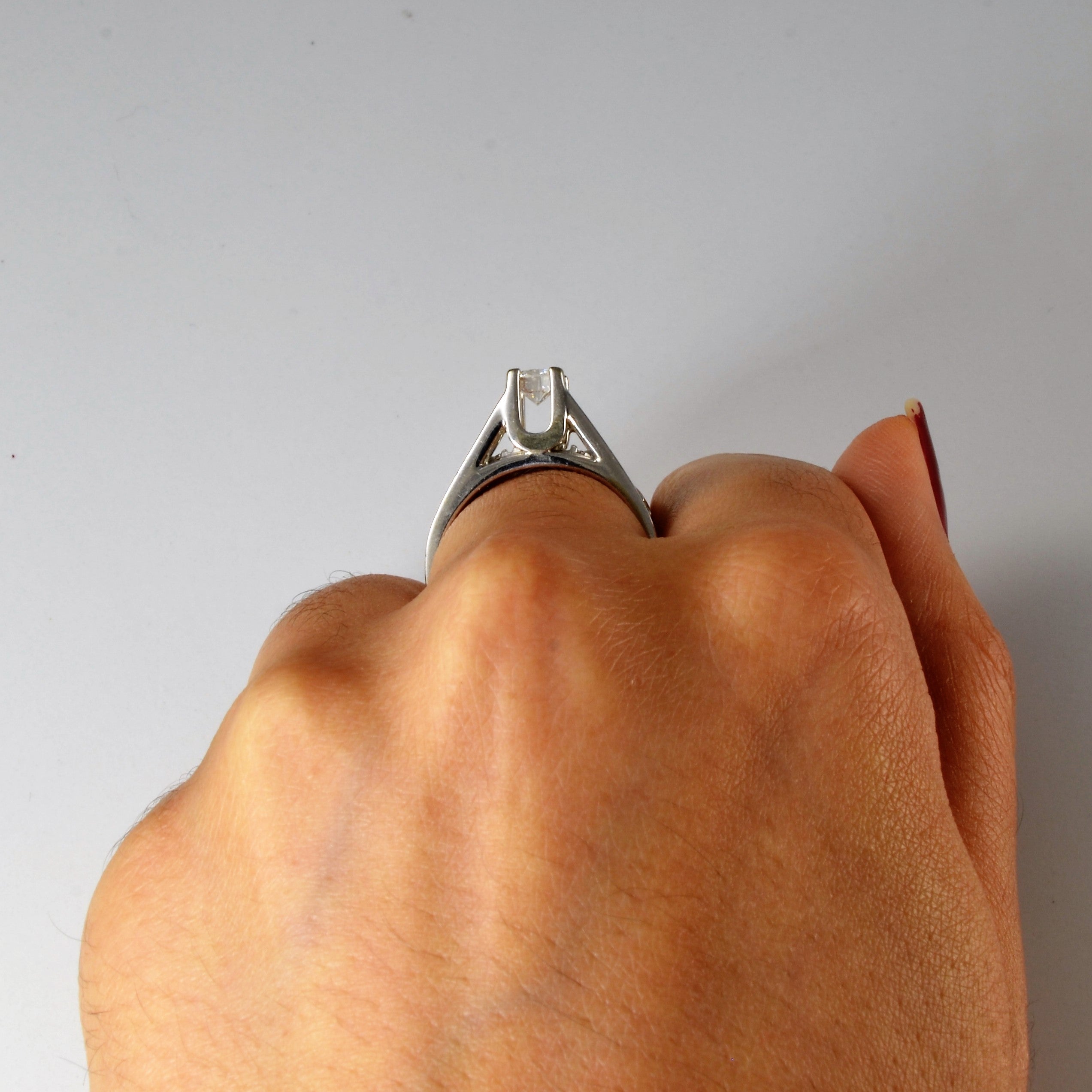 High Set Diamond Engagement Ring | 0.78ctw | SZ 7 |