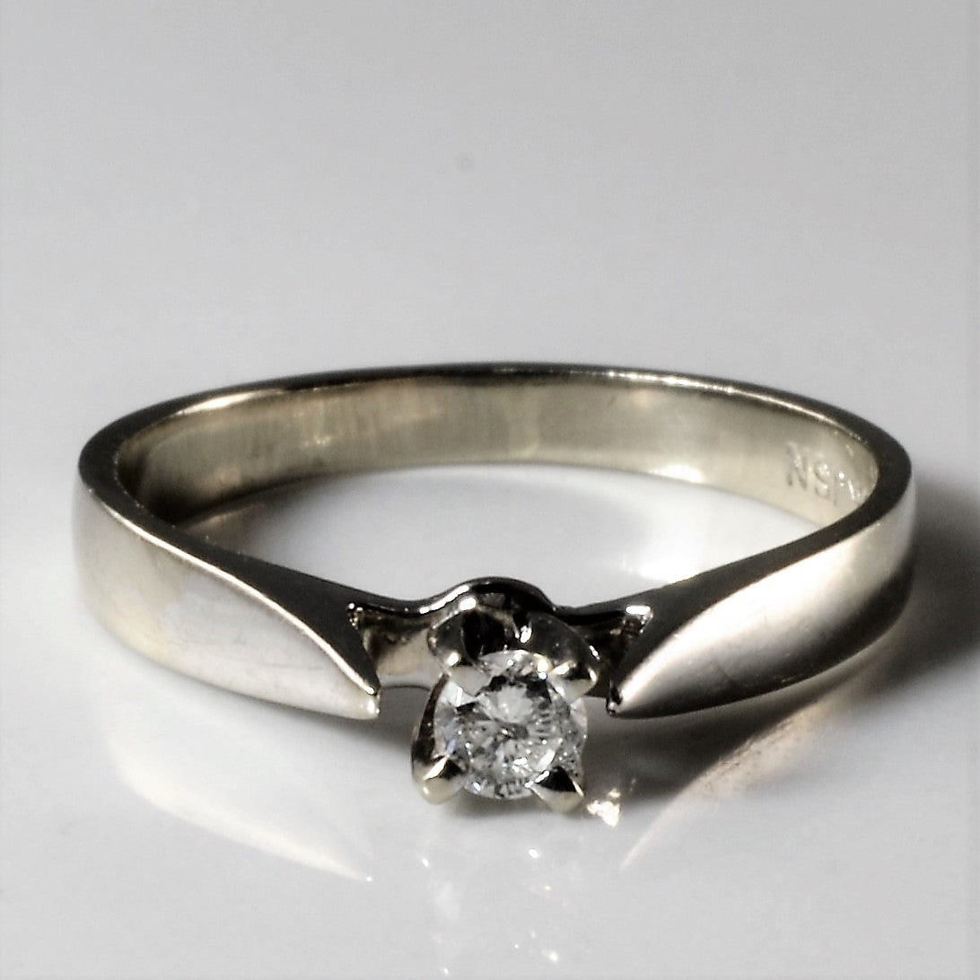 Solitaire Diamond Ring | 0.08ct | SZ 4 |