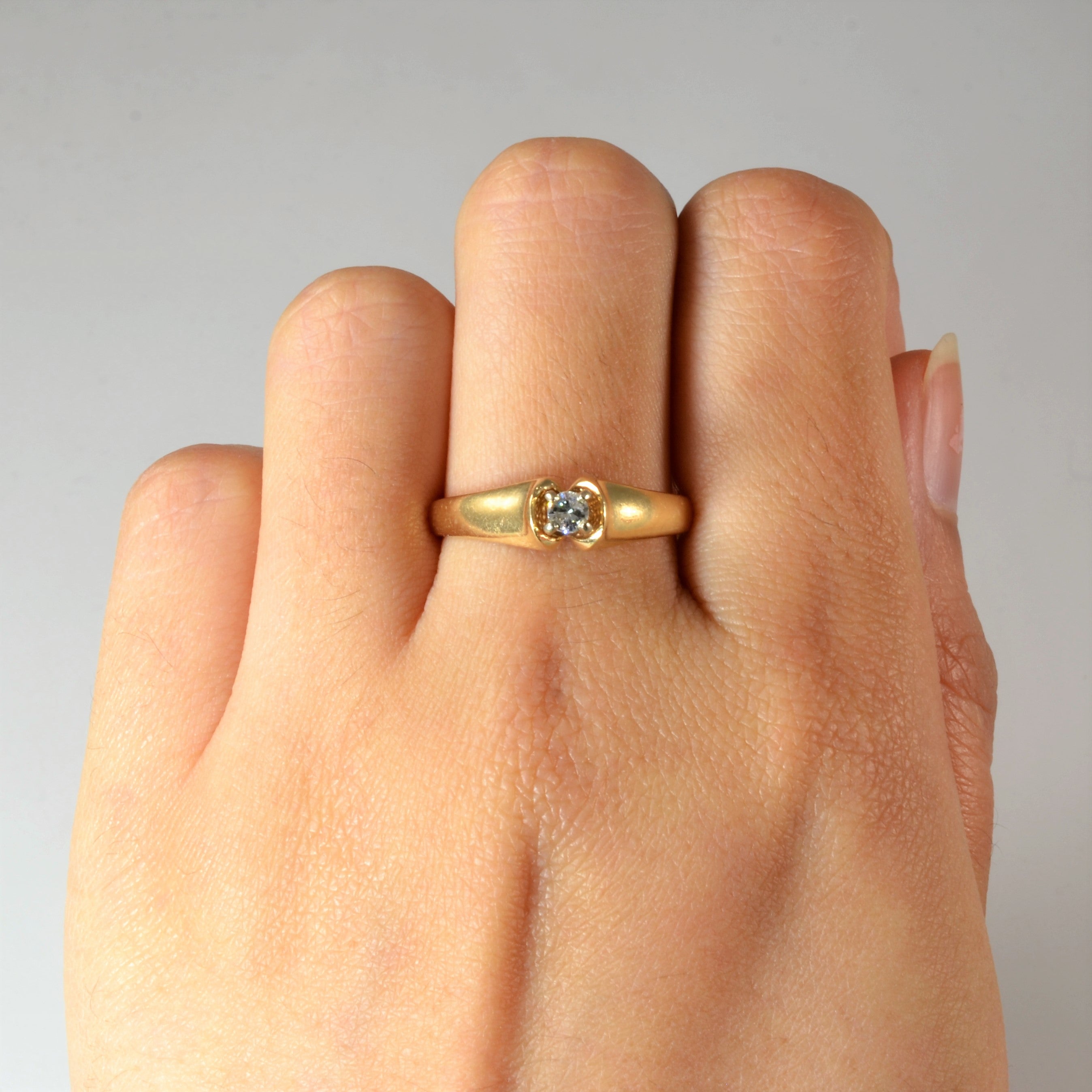 Solitaire Diamond Ring | 0.10ct | SZ 8.5 |
