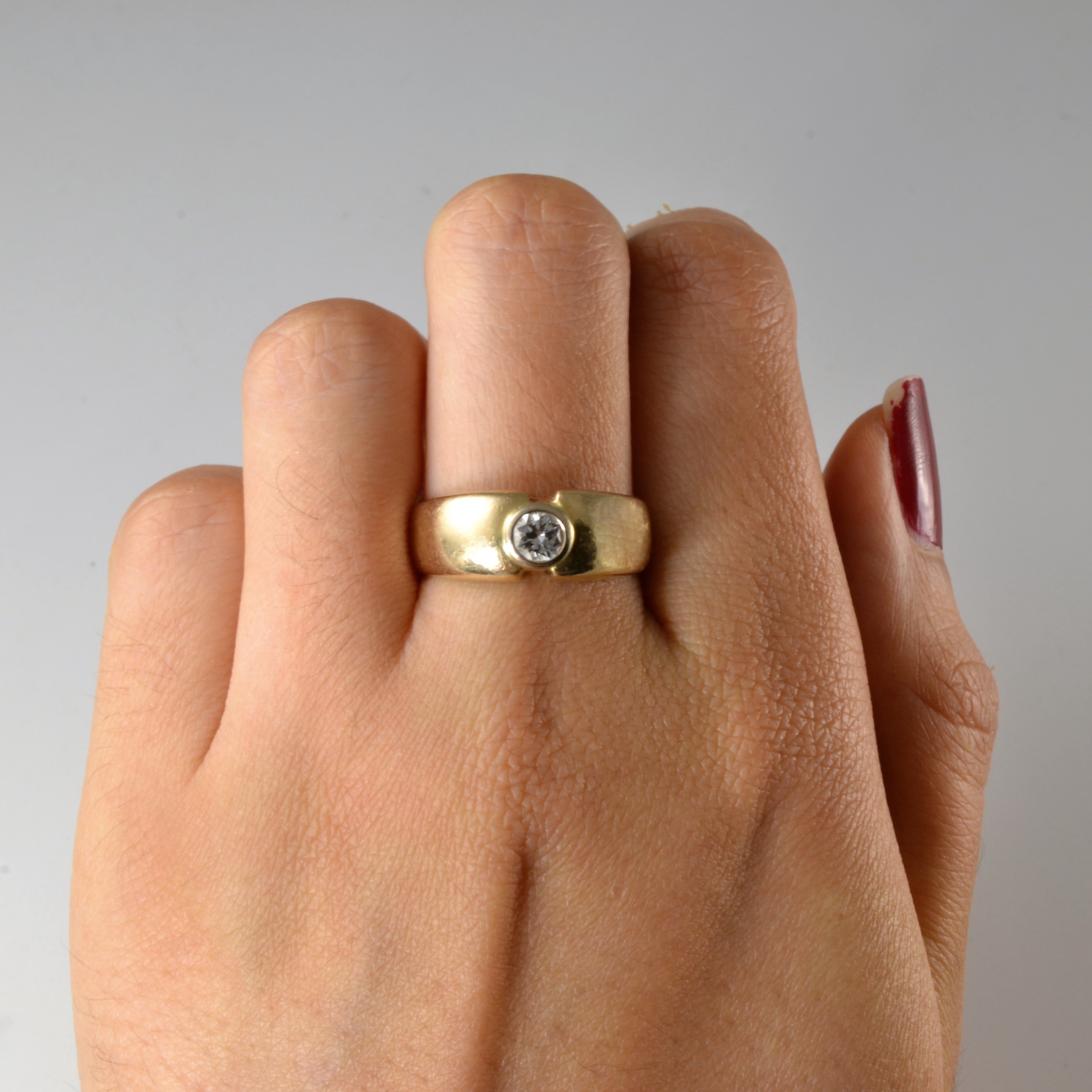Bague sertie de diamants | 0,35 ct | Taille 8 |