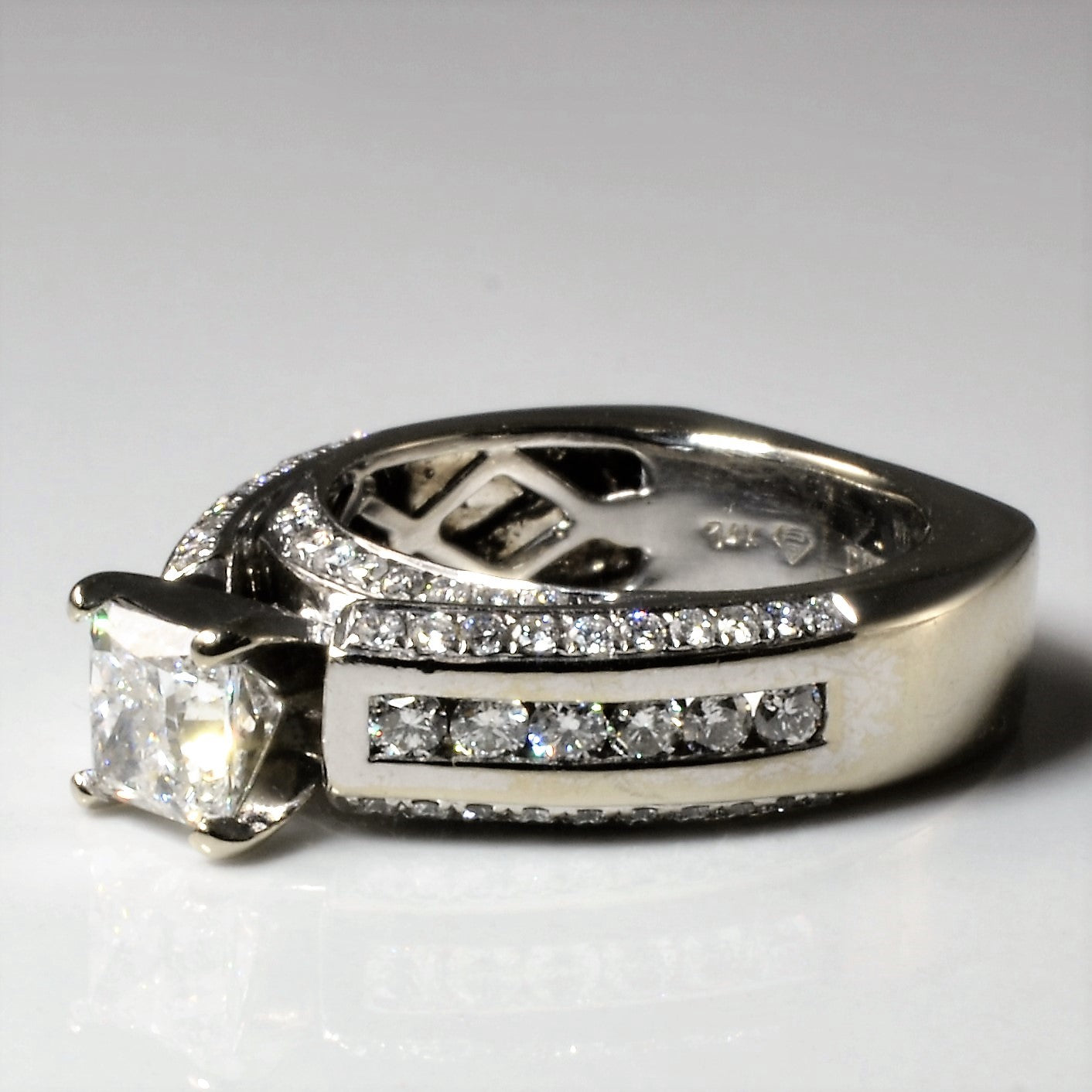Canadian Princess Diamond Engagement Ring | 1.84ctw | SZ 5.5 |