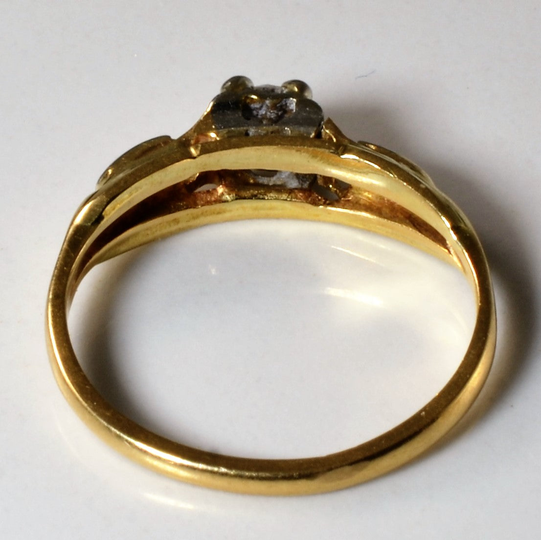 Two Tone Diamond Ring Ring | 0.11ct | SZ 5 |