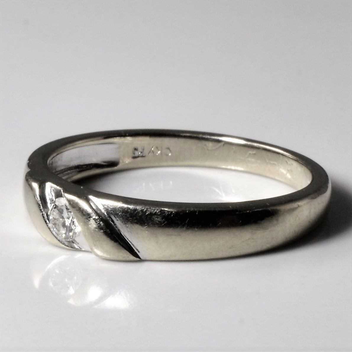 Tension Set Diamond Band | 0.08ct | SZ 7 |