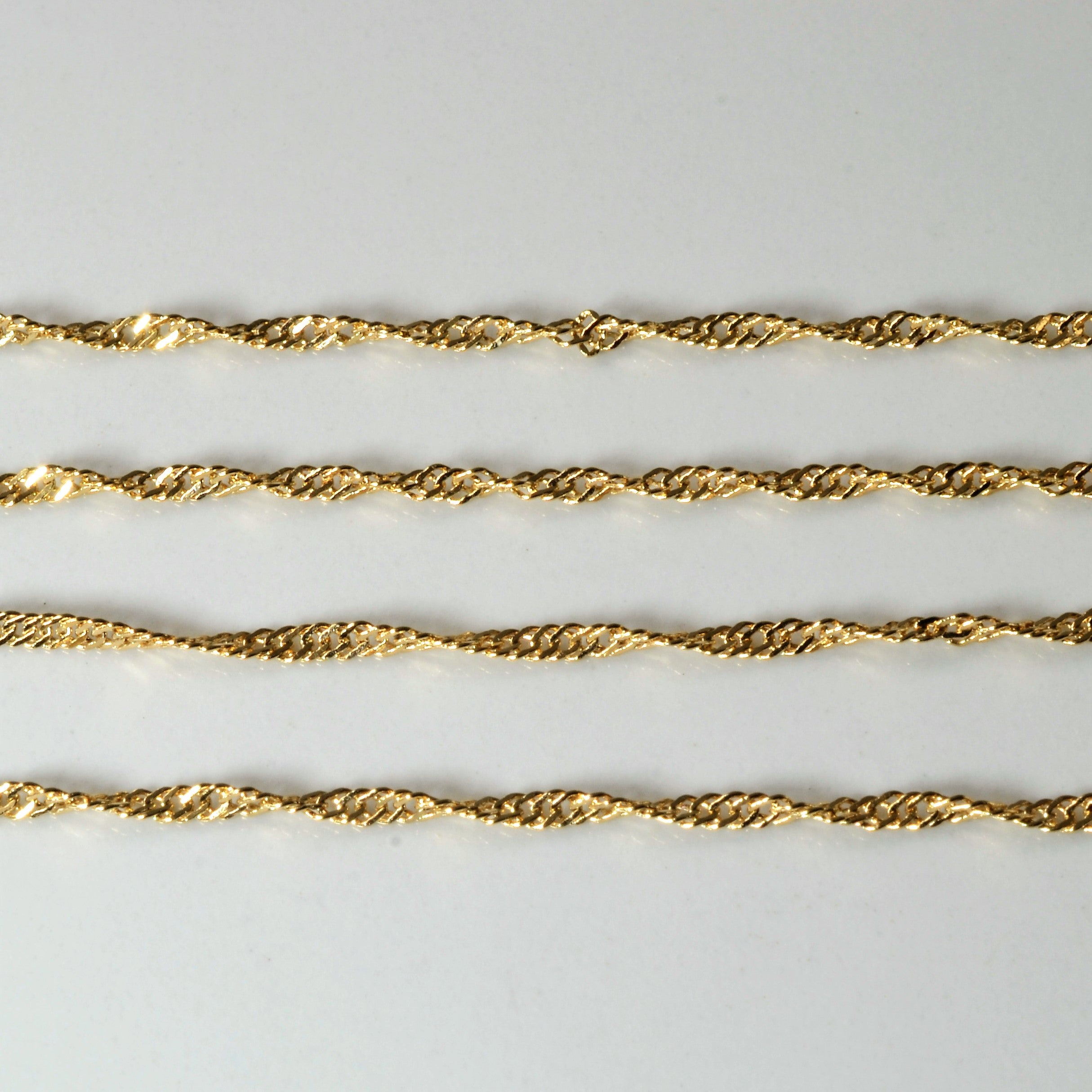 14k Yellow Gold Singapore Chain | 16" |