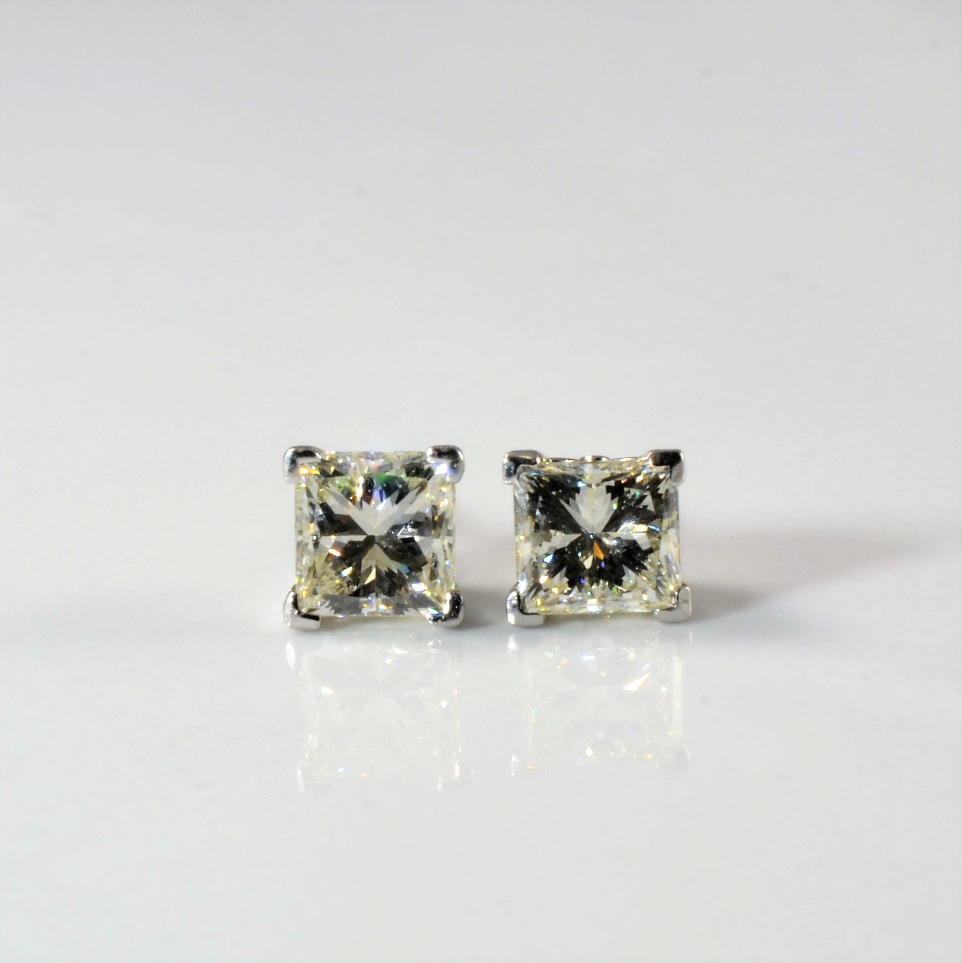Princess Diamond Stud Earrings | 2.30 ctw |