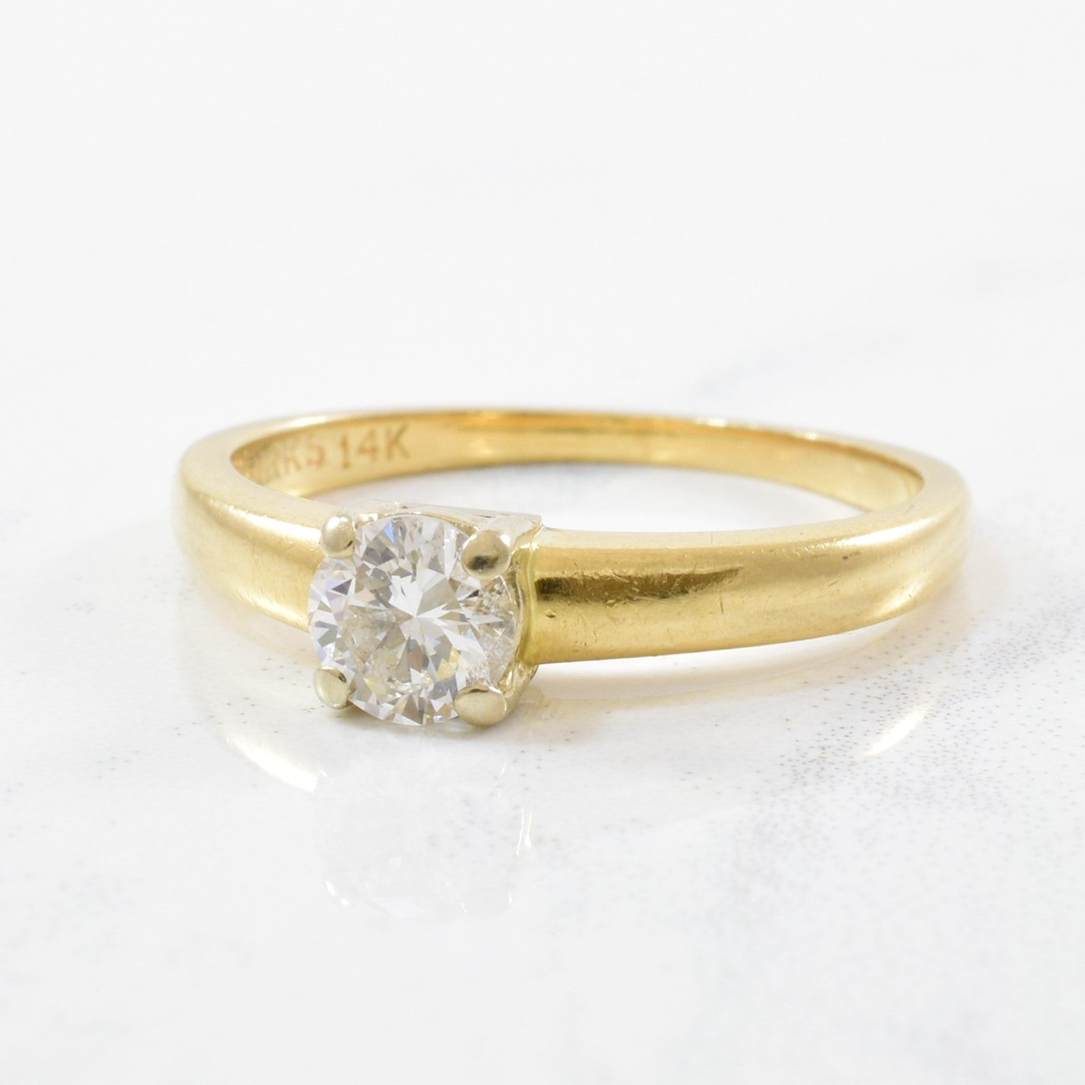 Diamond Solitaire Engagement Ring | 0.40ct | SZ 5.25 |