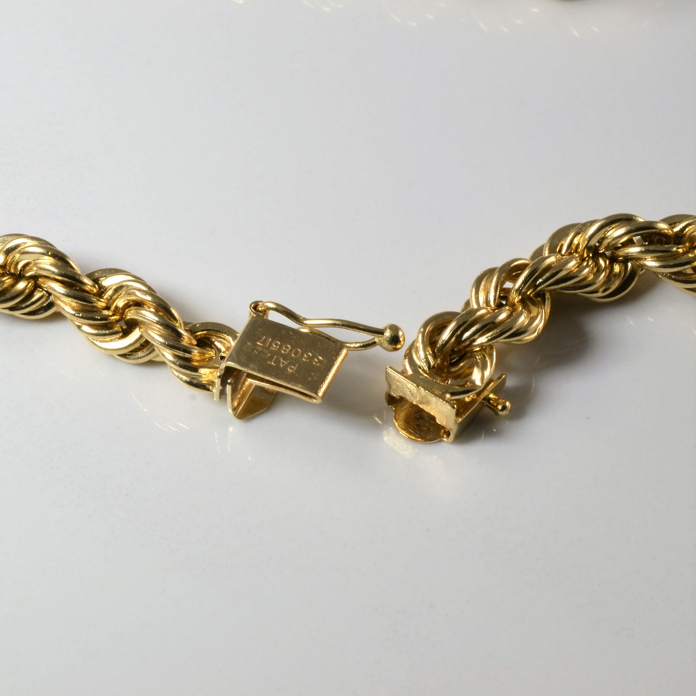 Chaîne corde en or jaune 14 carats | 24" |