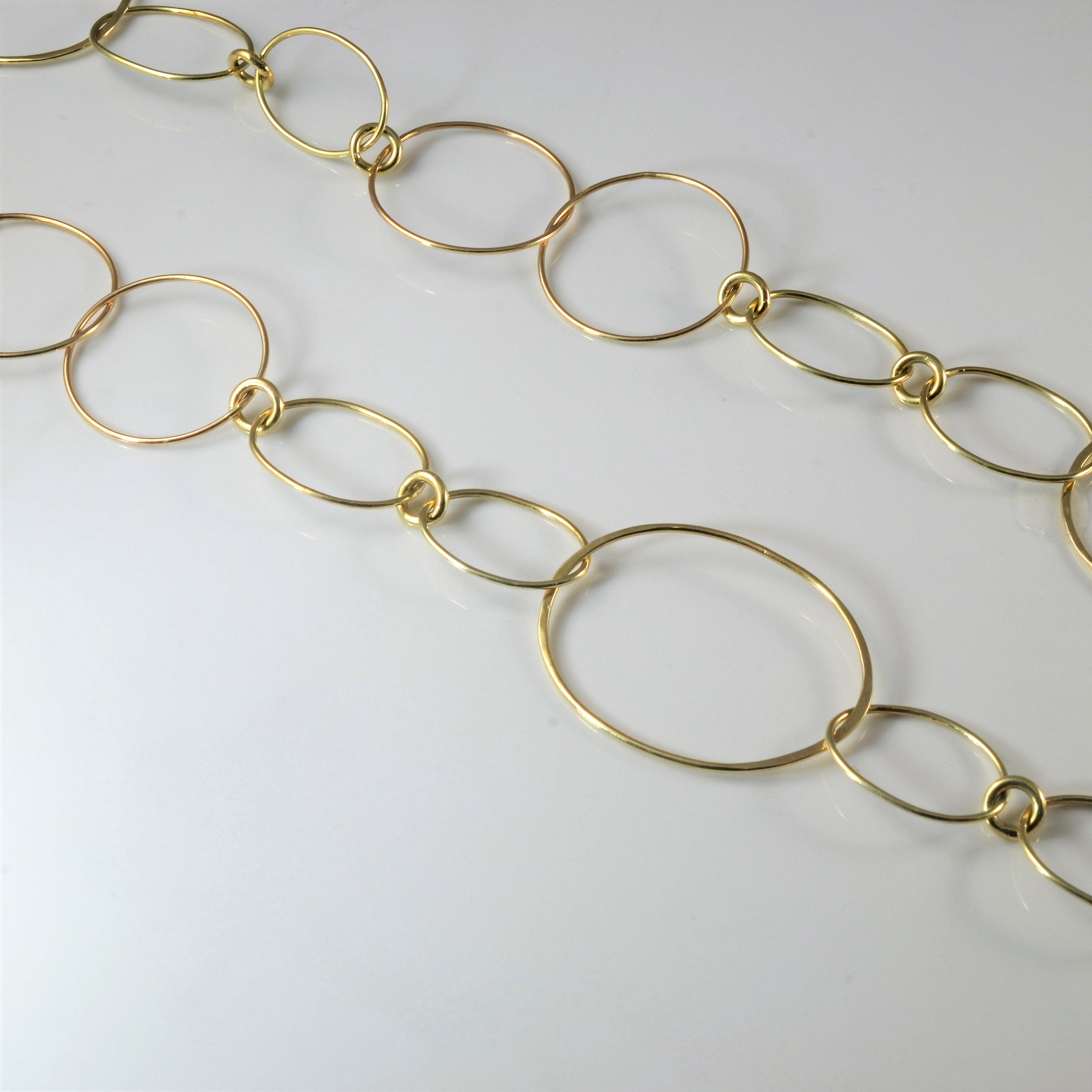 Open Wire Link Necklace | 34" |