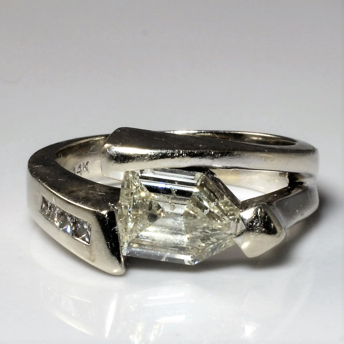 Bague en diamant taille balle | 1,27 ct | Taille 7 |