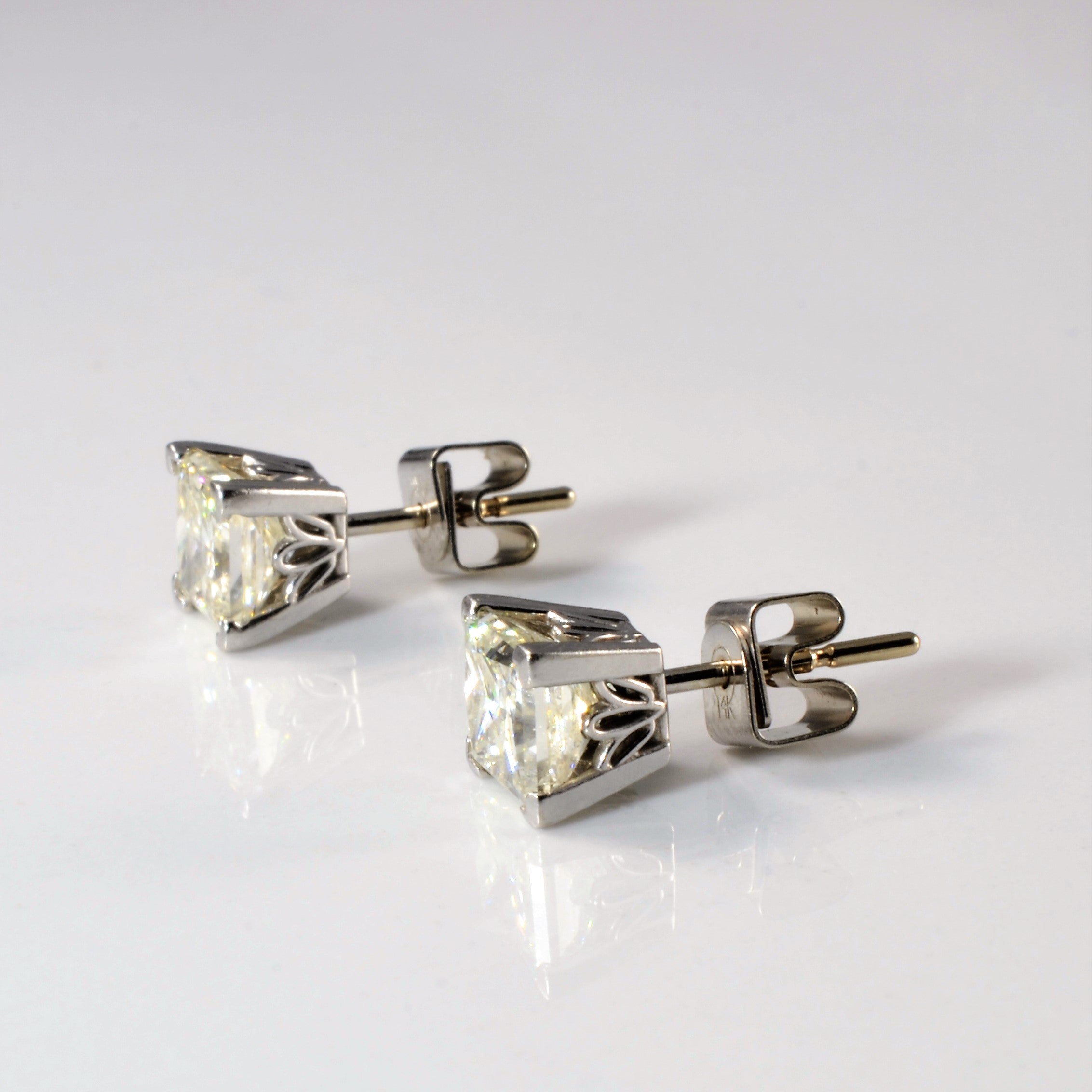 Princess Diamond Stud Earrings | 2.30 ctw |