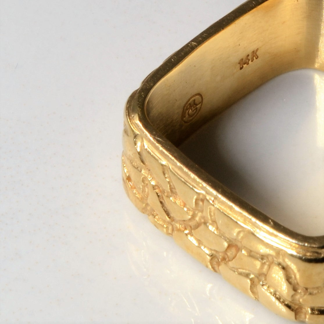 Stone Patterned Square Band | SZ 8 |