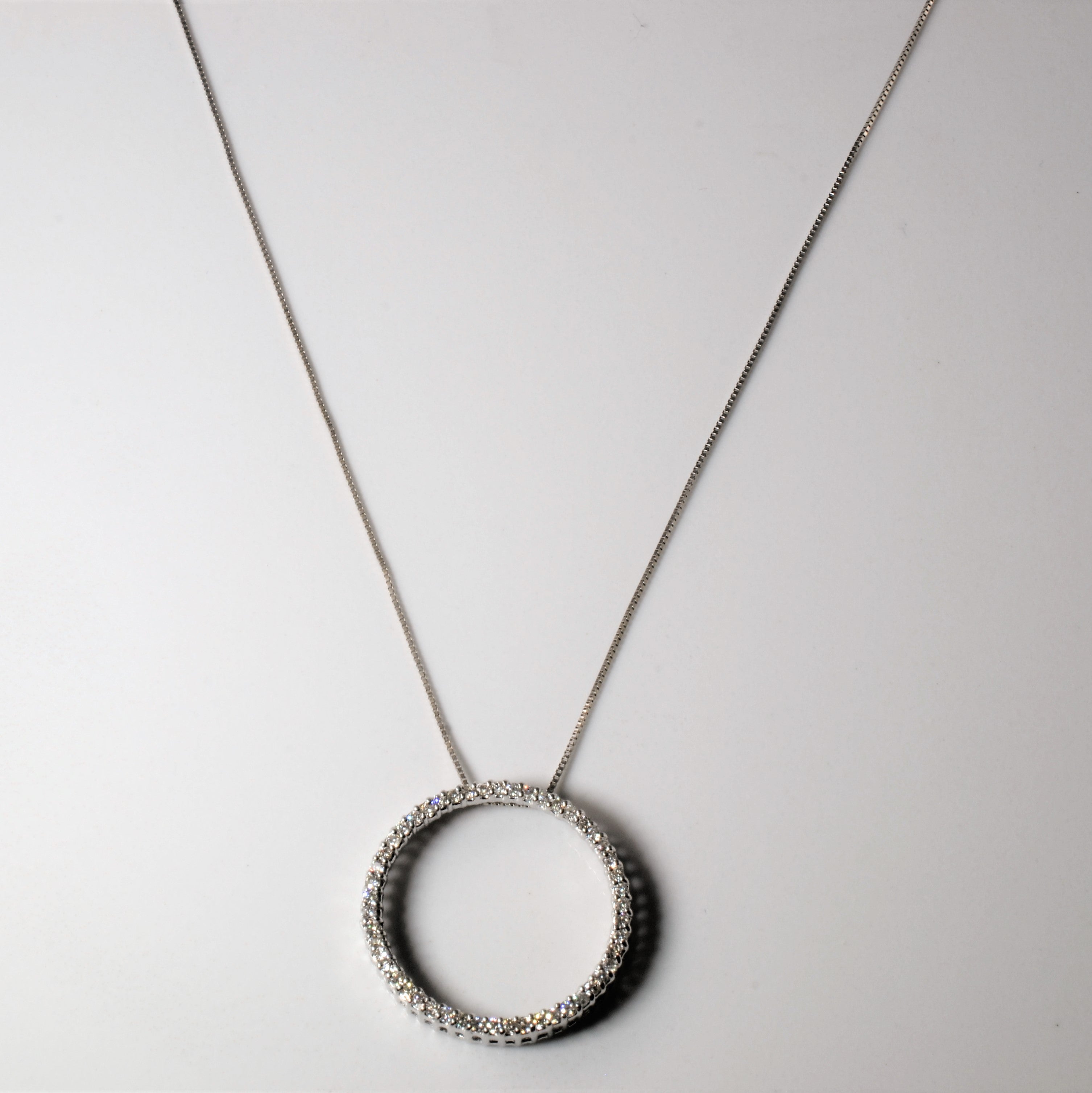 Diamond Eternity Necklace | 0.38ctw | 18"|