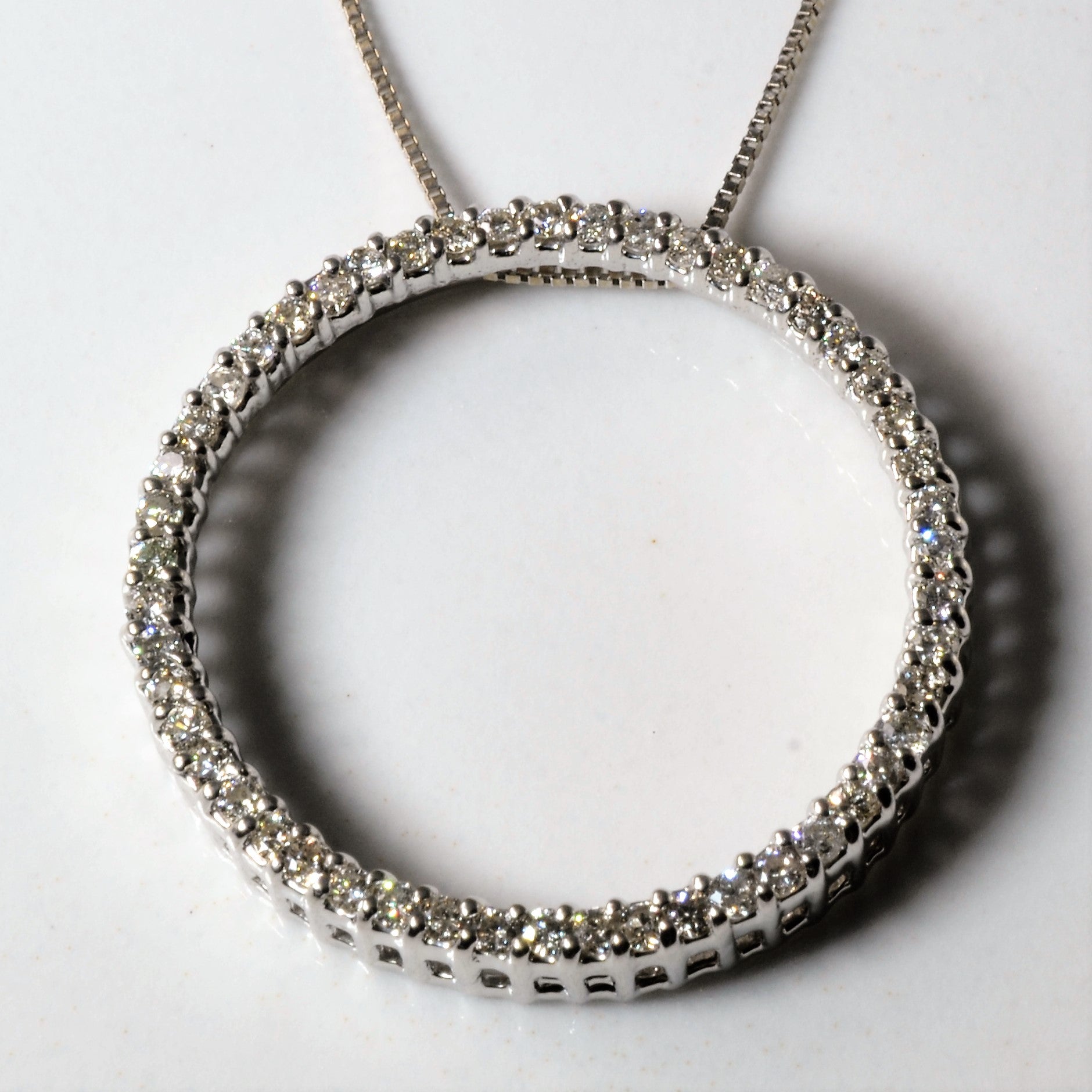 Diamond Eternity Necklace | 0.38ctw | 18"|
