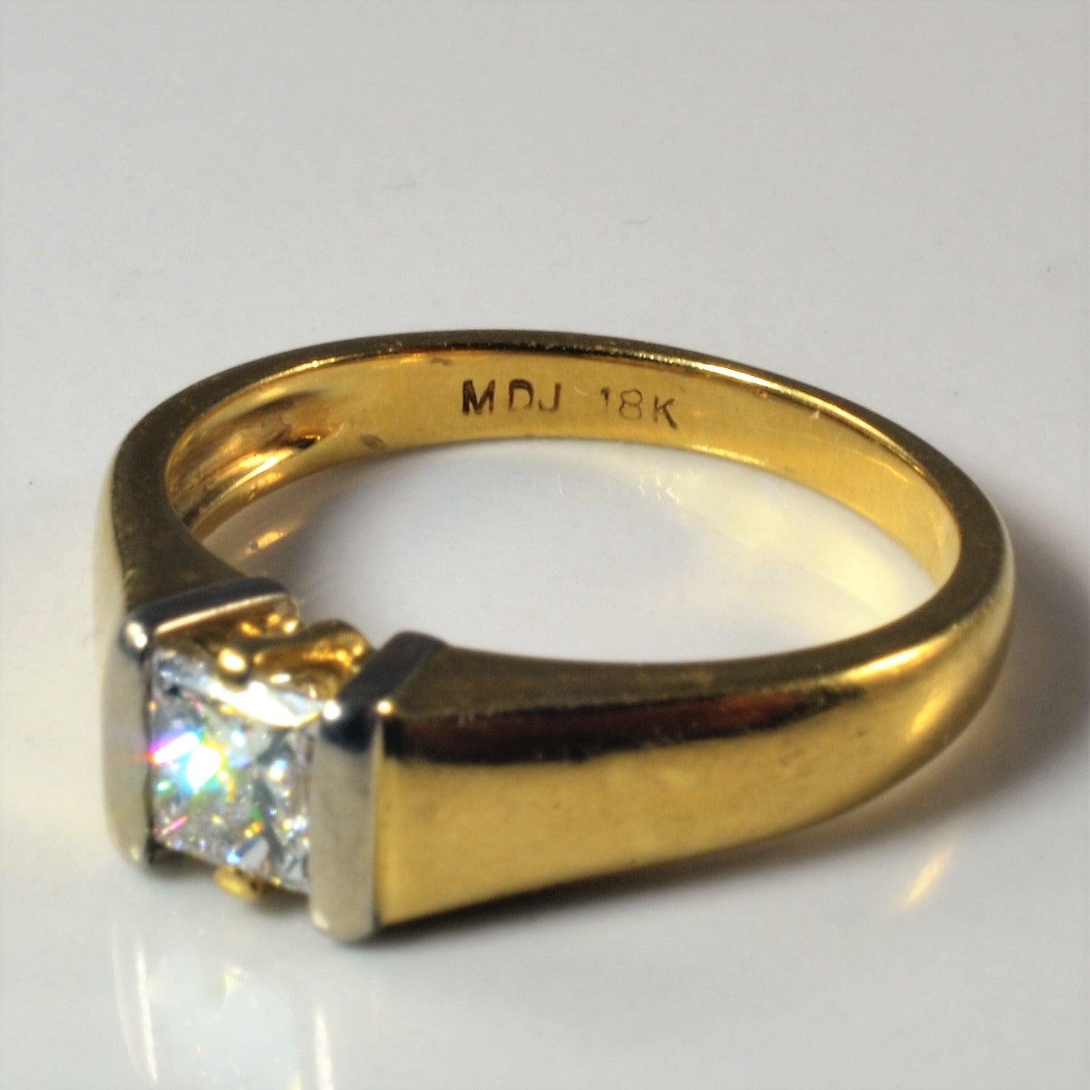 Flush Princess Diamond Engagement Ring | 0.50ct | SZ 6.75 |