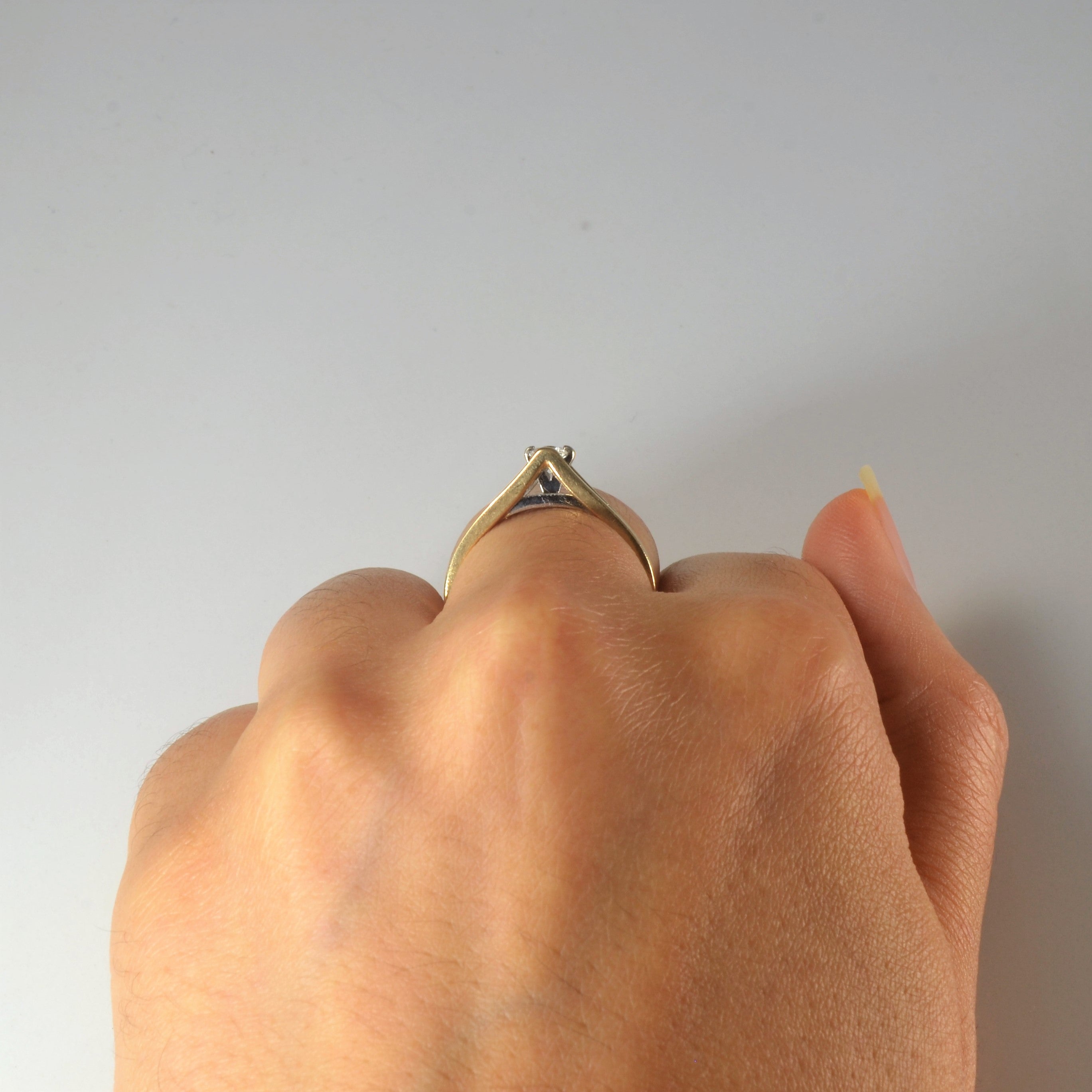 Pointed Diamond Ring | 0.29ctw | SZ 6.5 |