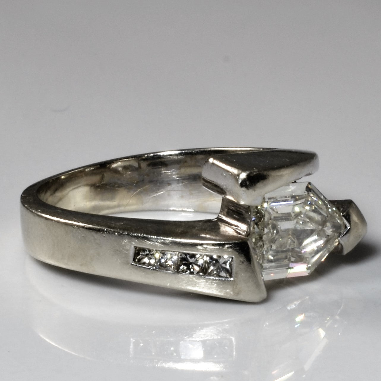 Bague en diamant taille balle | 1,27 ct | Taille 7 |