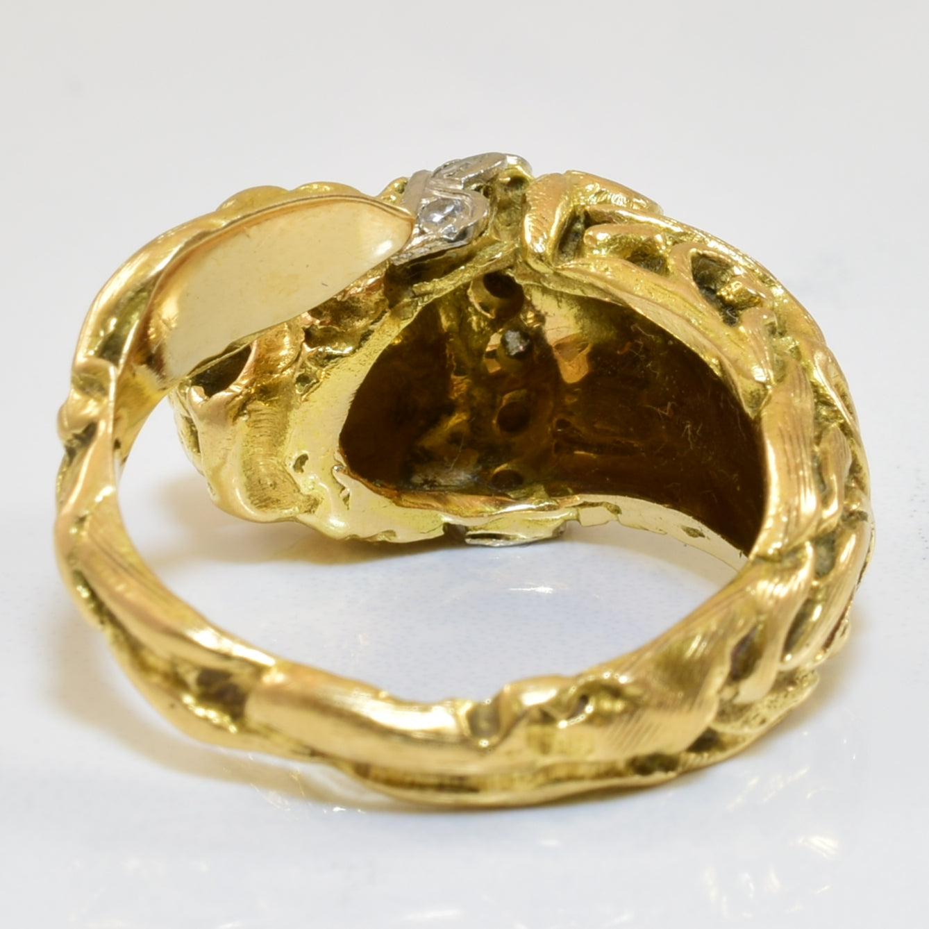Ruby & Diamond Tiger Ring | 0.08ctw, 0.03ctw | SZ 5.5 |