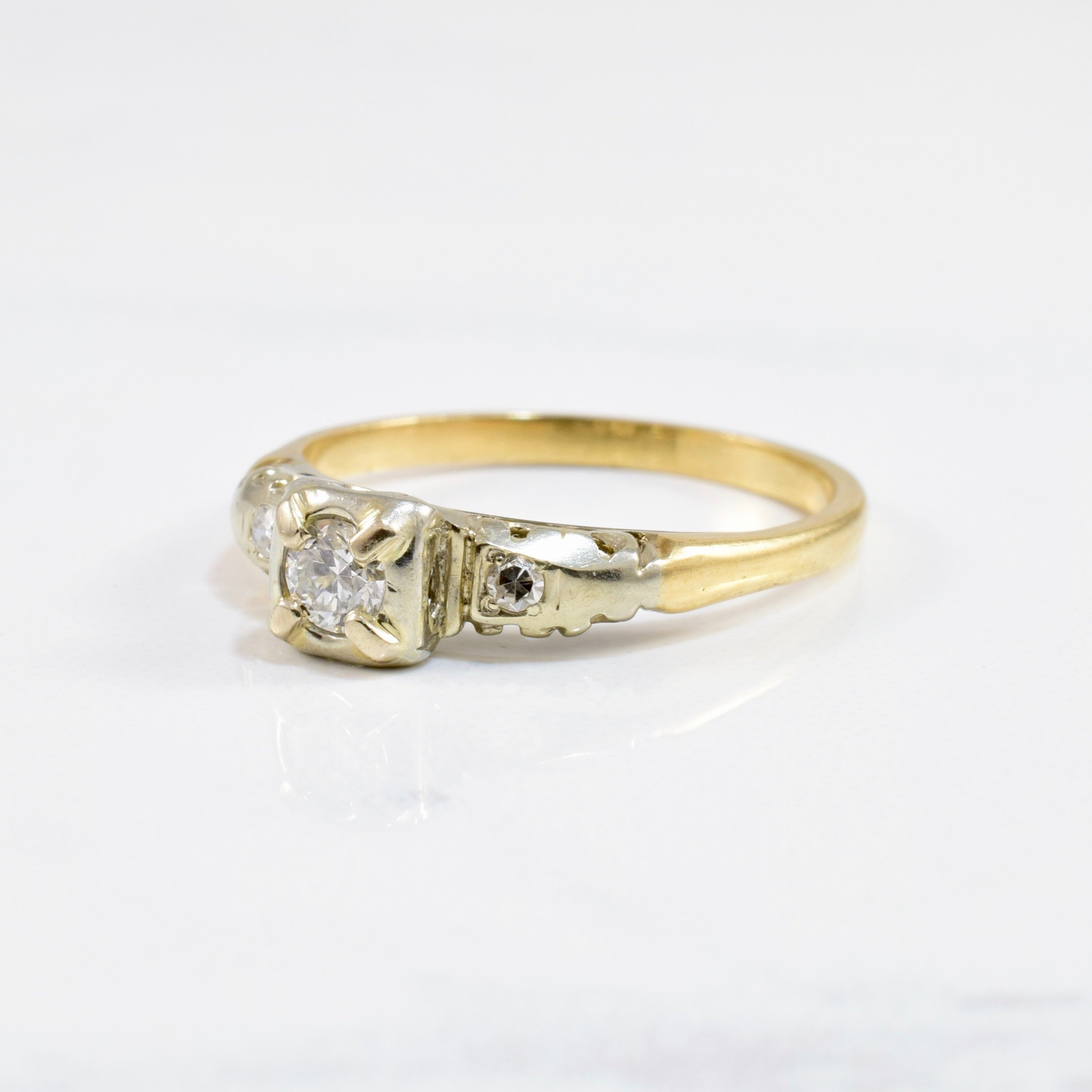 Engagement Ring Circa 1930's | 0.19 ctw SZ 7 |