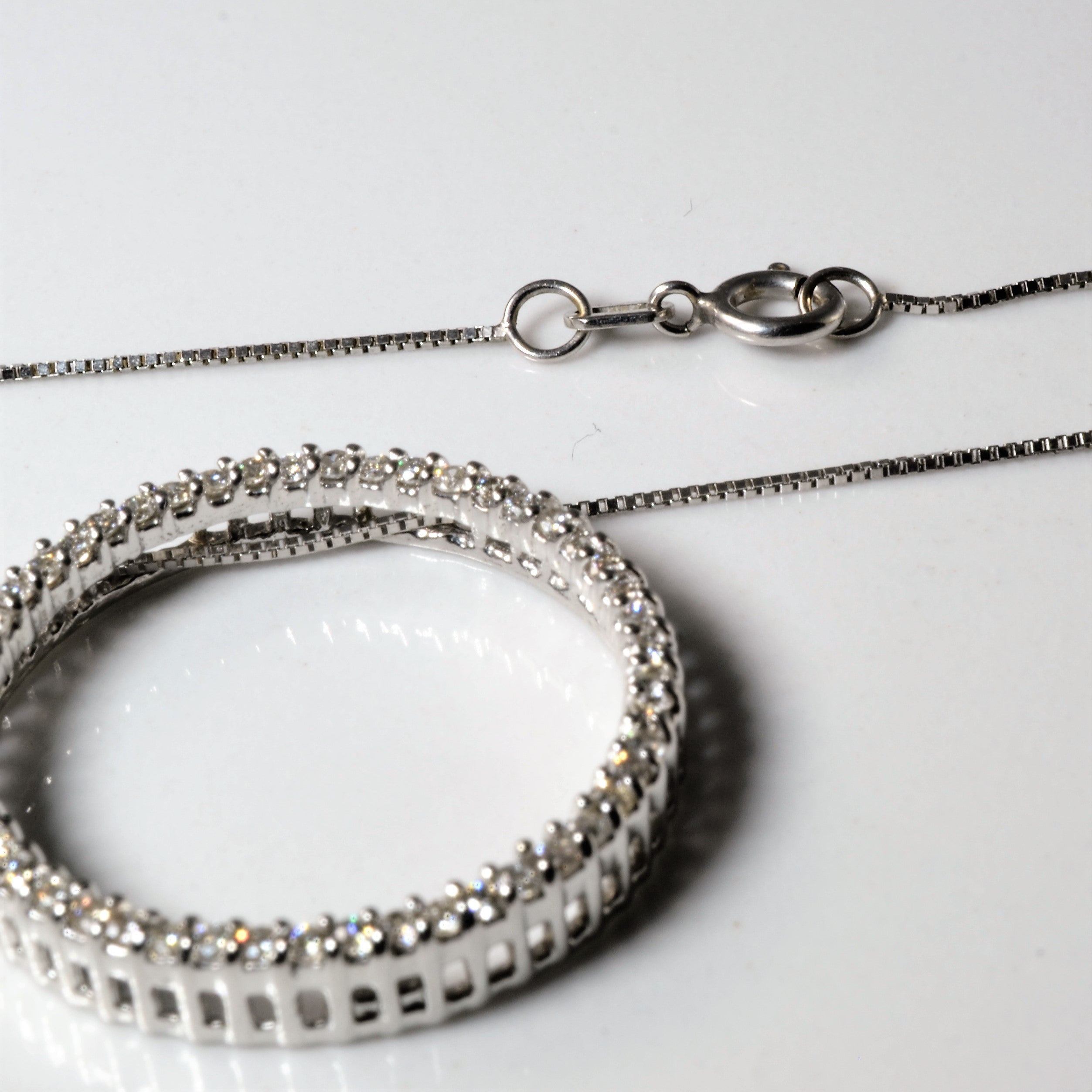 Diamond Eternity Necklace | 0.38ctw | 18"|
