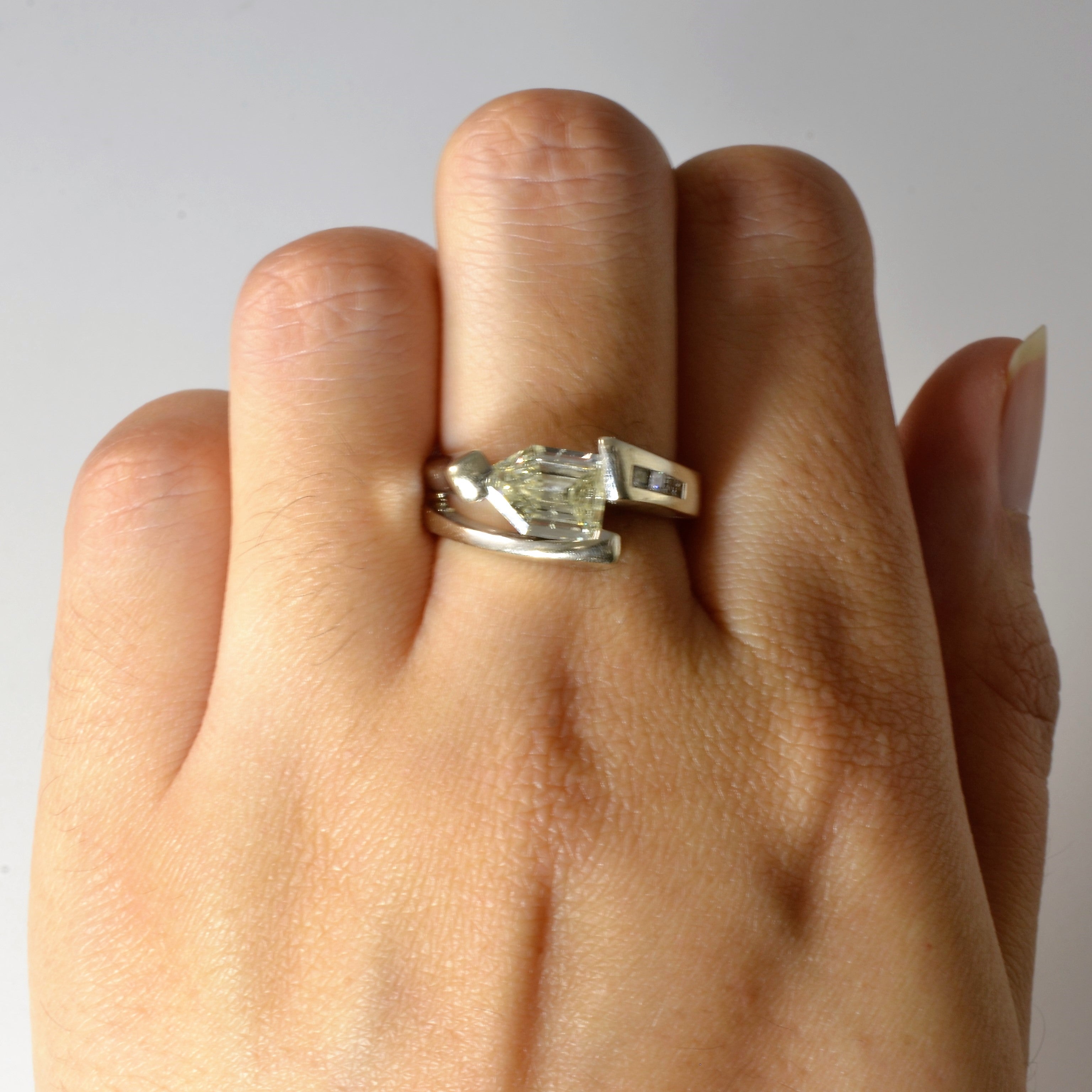 Bague en diamant taille balle | 1,27 ct | Taille 7 |