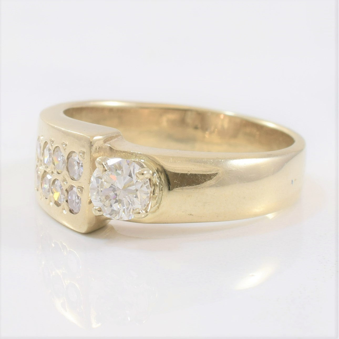 Diamond Engagement Band with Accent Diamonds | 0.53ctw | SZ 8 |