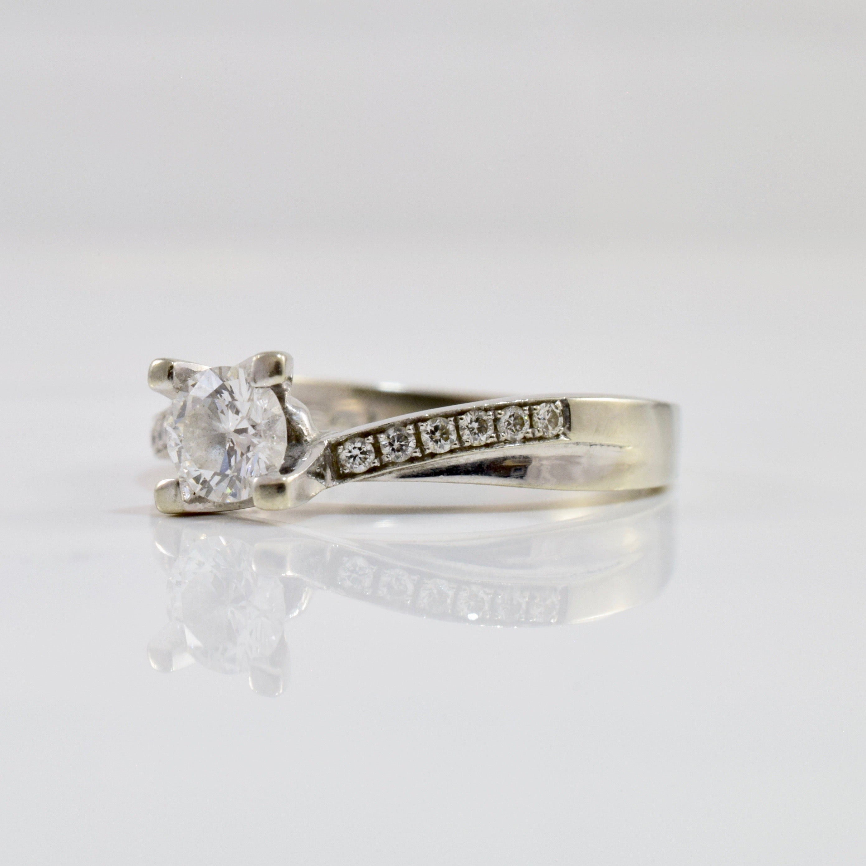 Diamond Bypass Engagement Ring | 0.52 ctw SZ 6.25 |
