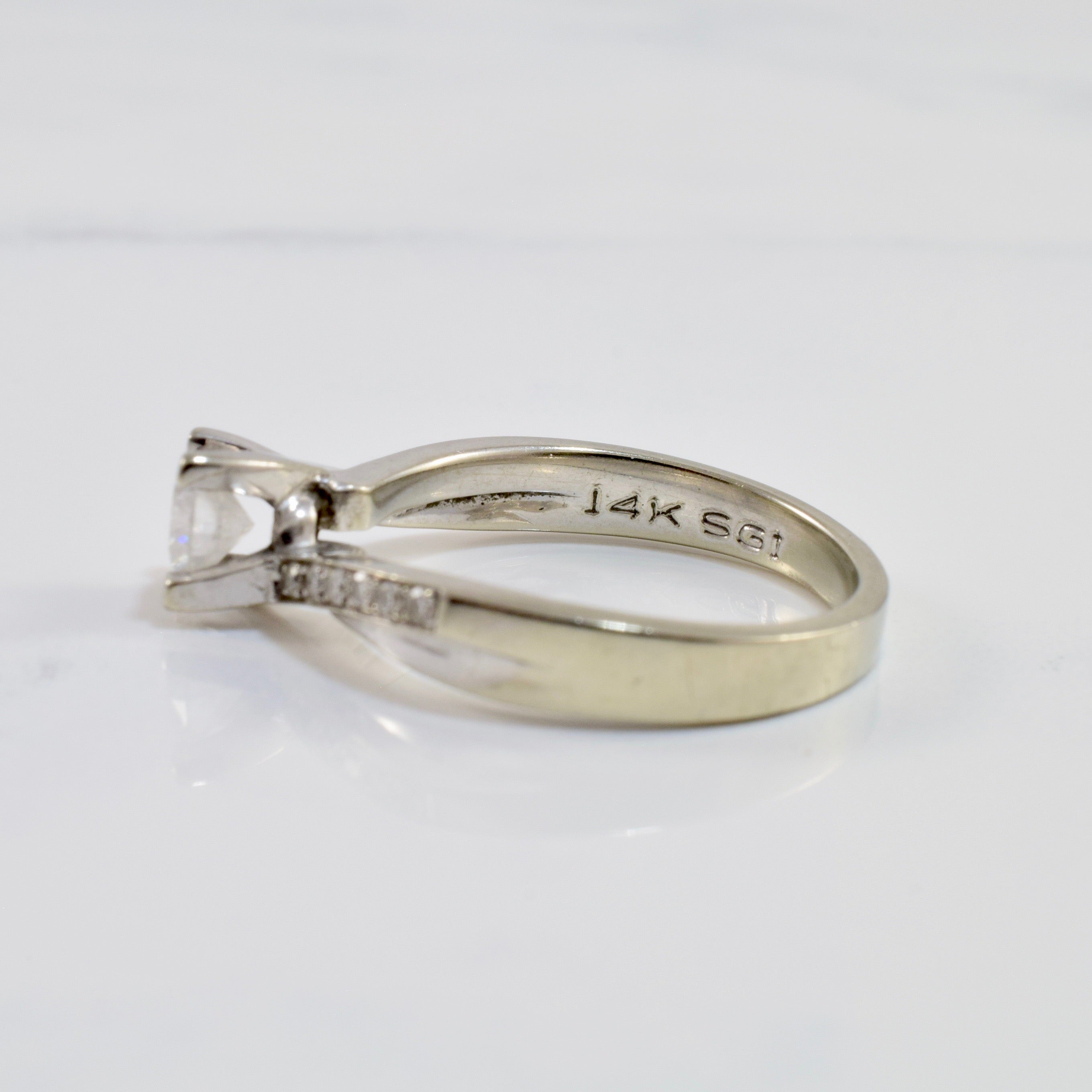 Diamond Bypass Engagement Ring | 0.52 ctw SZ 6.25 |