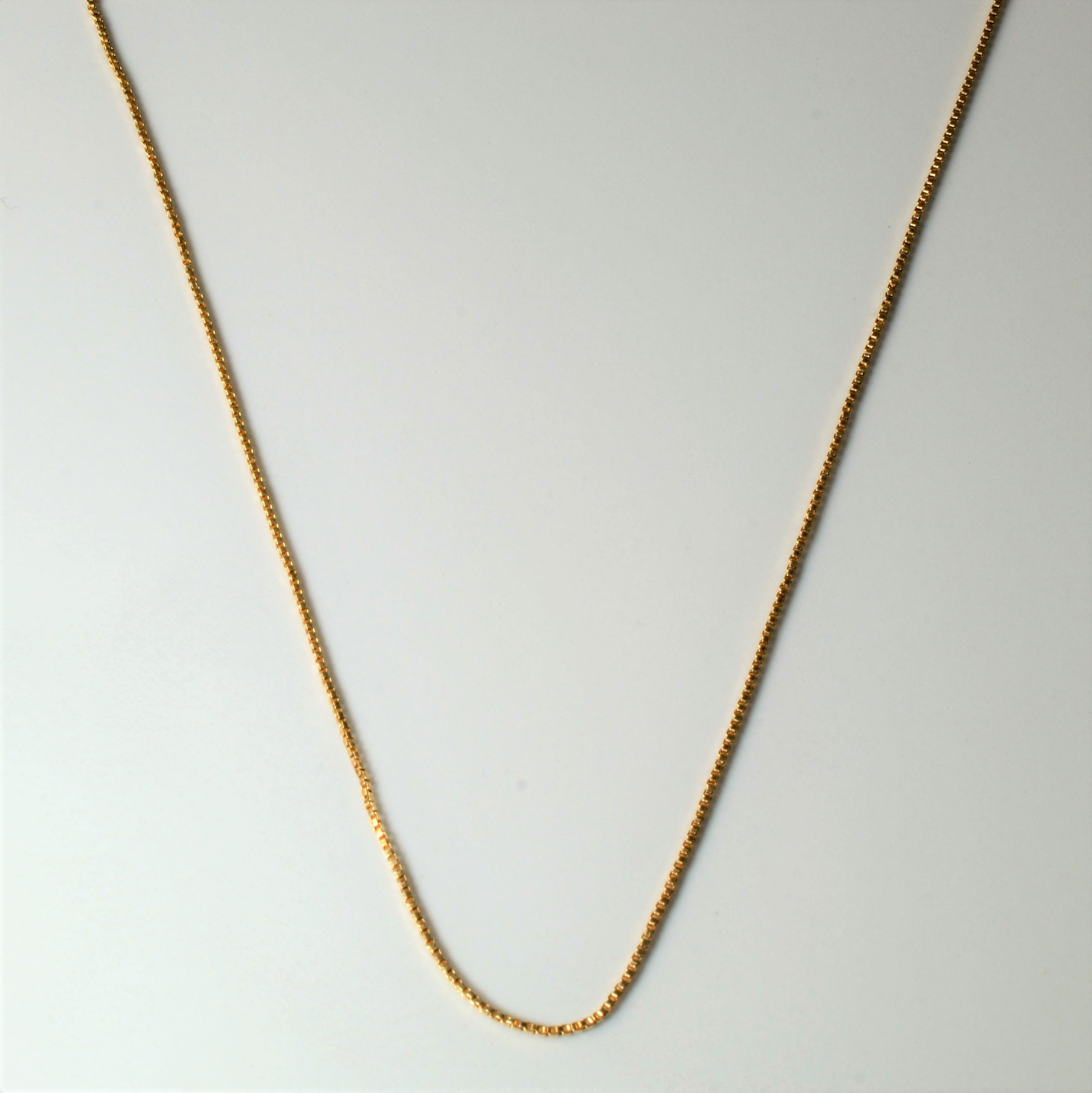 10k Yellow Gold Box Chain | 16" |