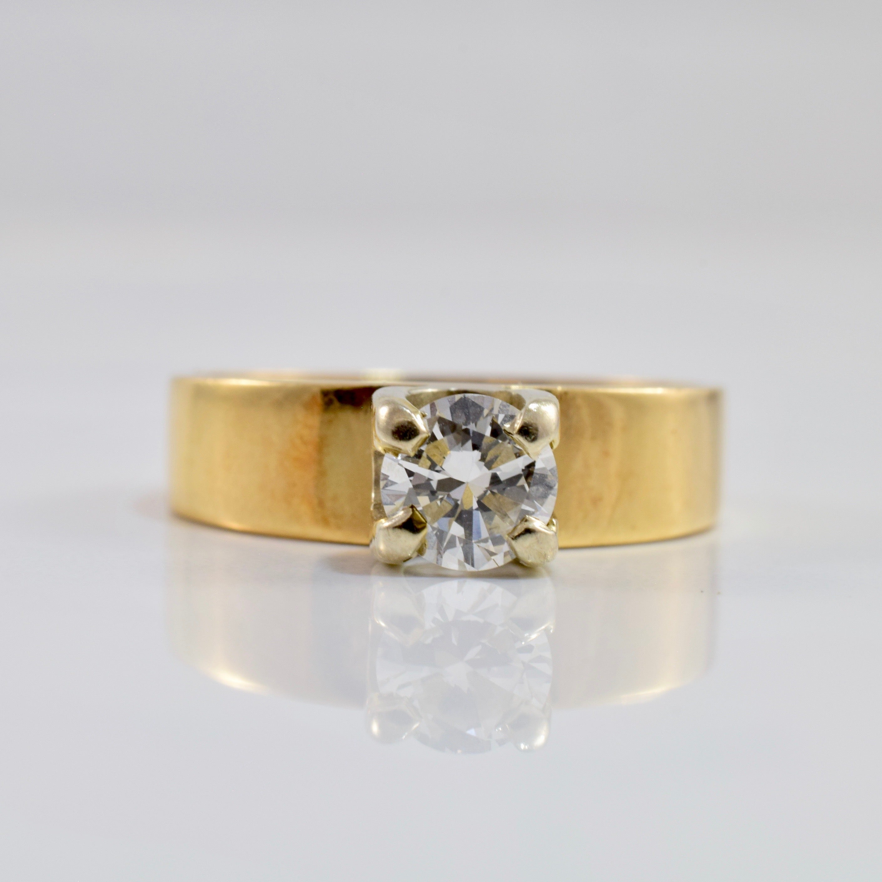 Diamond Solitaire Engagement Ring | 0.41 ct SZ 5.5 |