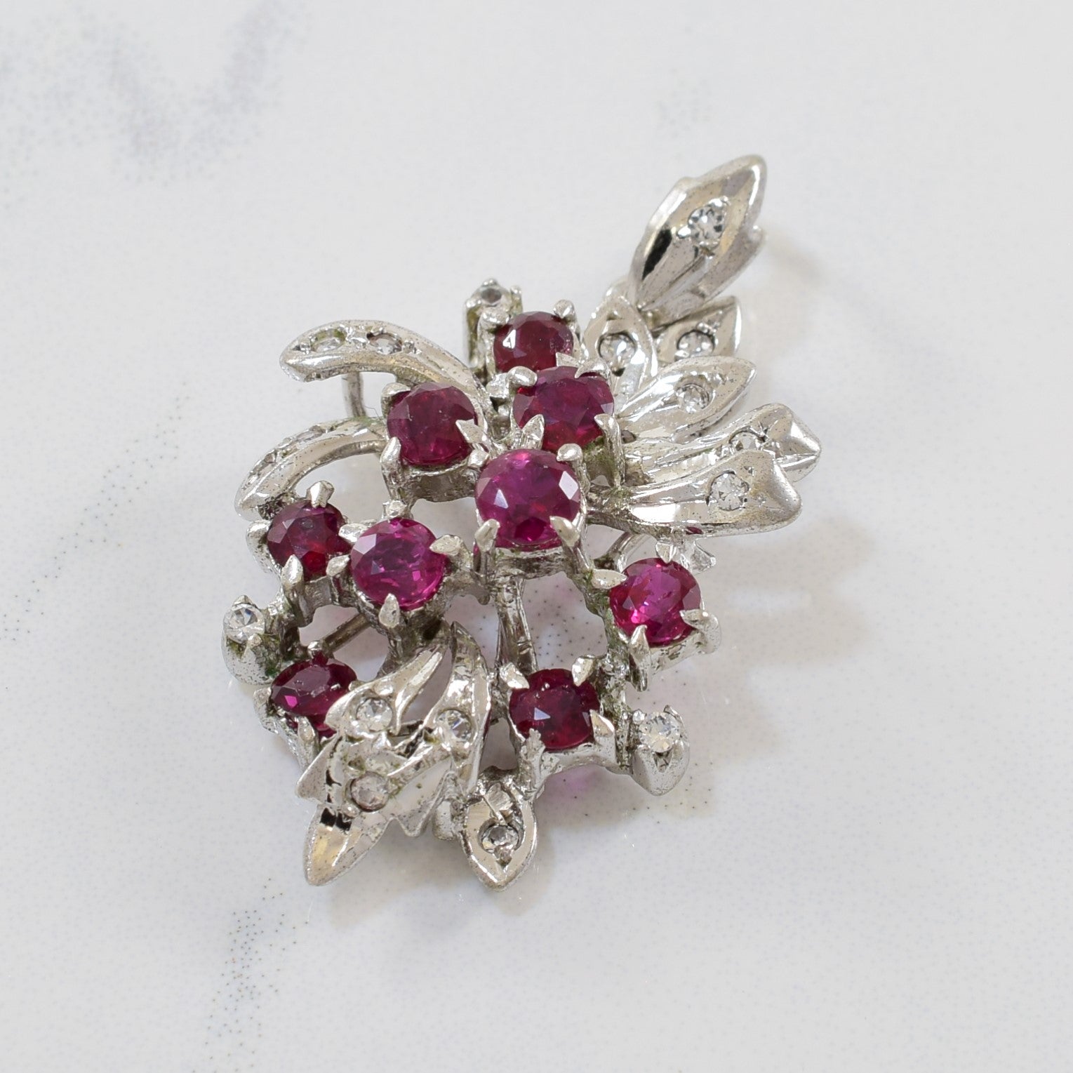 Ruby & White Sapphire Pendant | 1.60ctw |